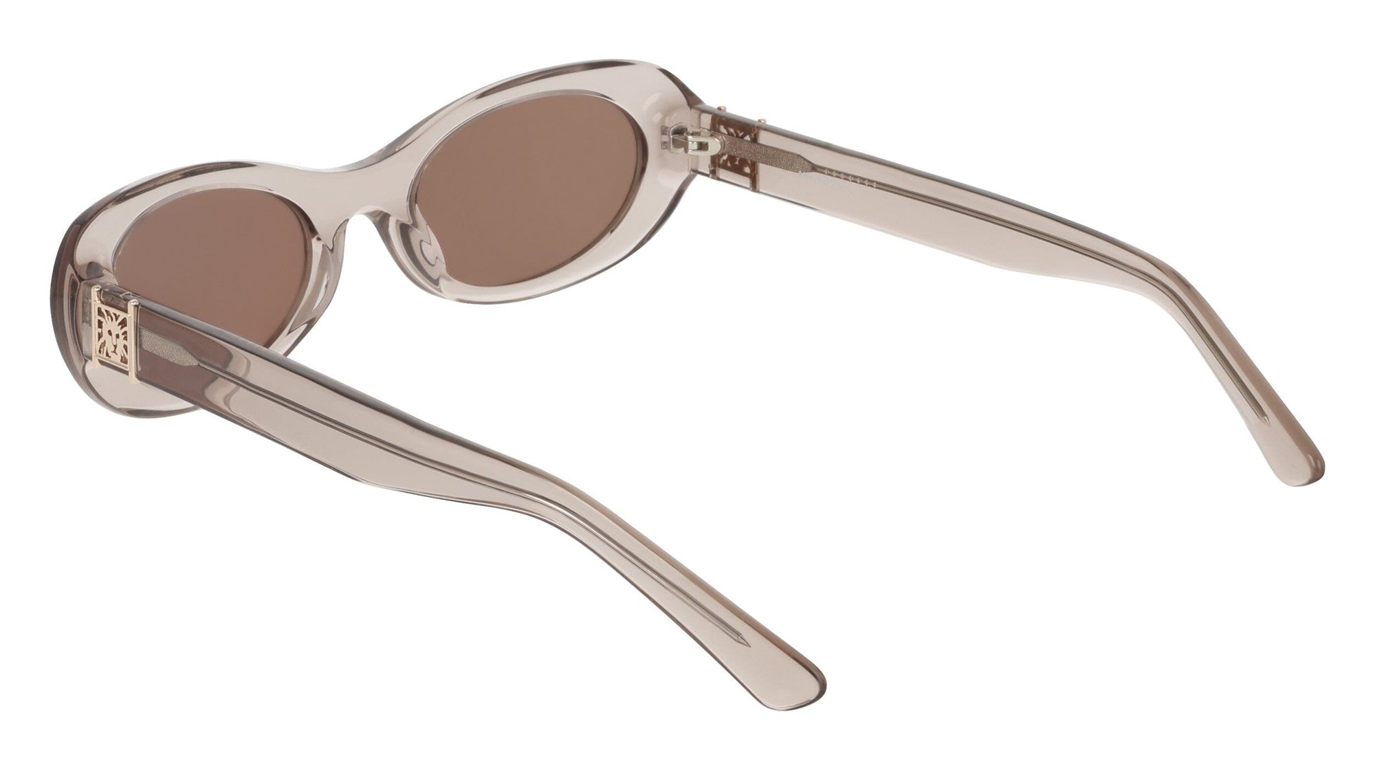 Anne Klein Modern Oval Frame Sunglasses