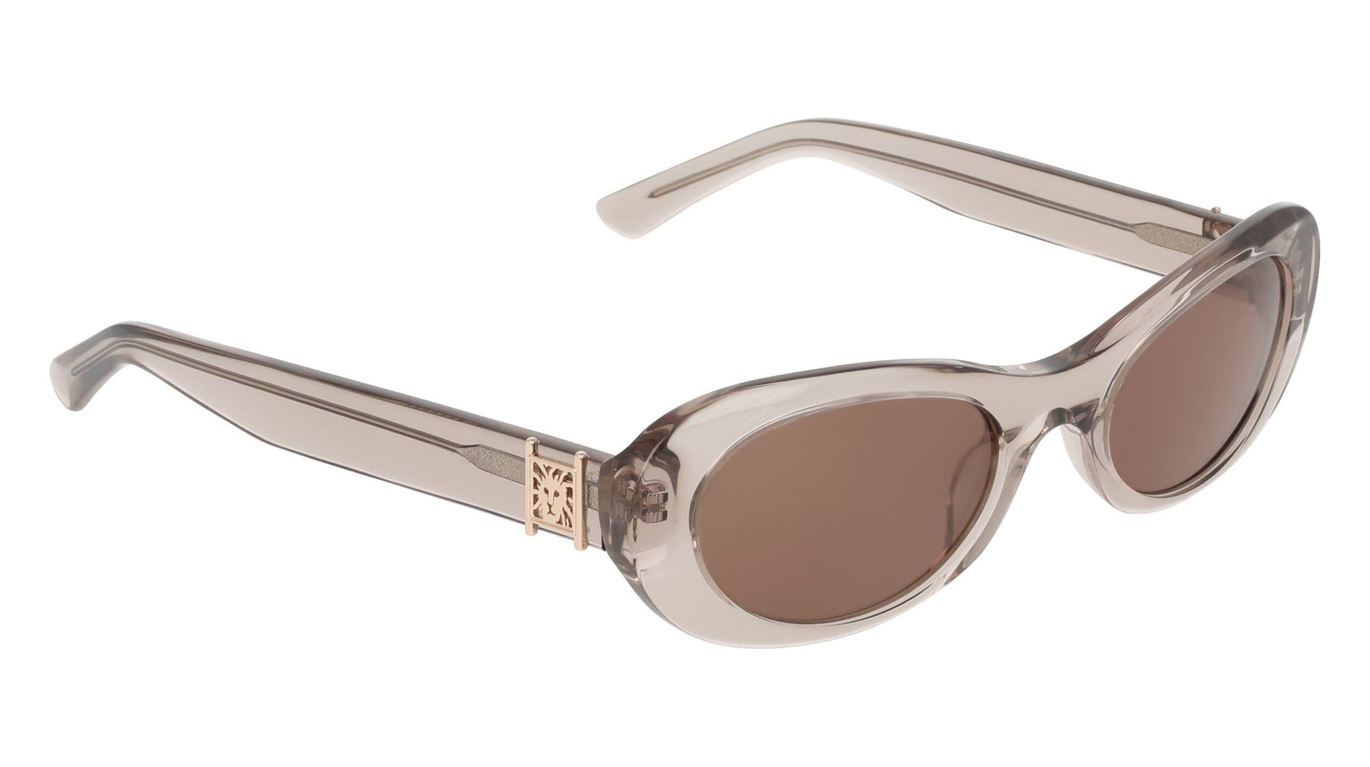 Anne Klein Modern Oval Frame Sunglasses