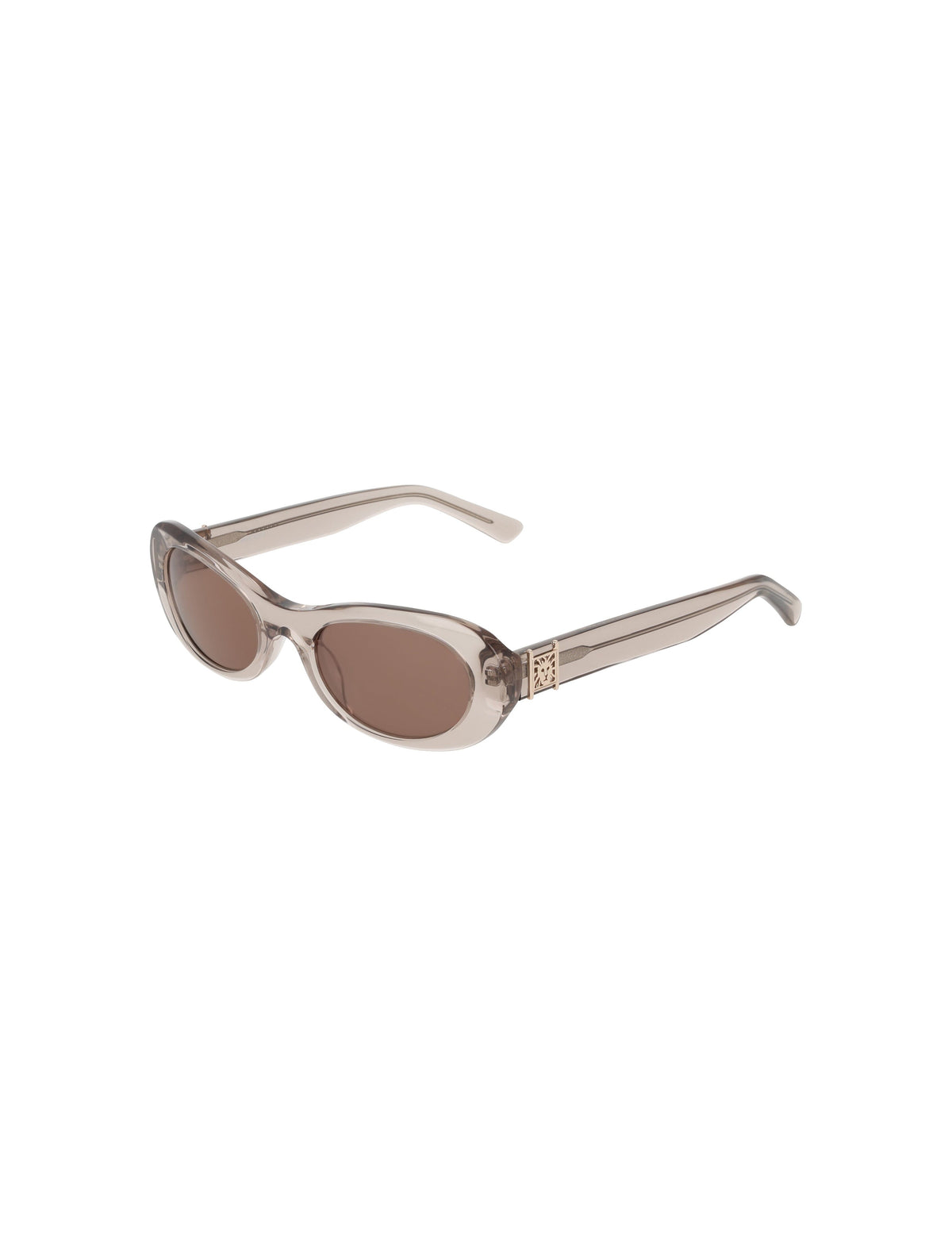 Anne Klein Modern Oval Frame Sunglasses