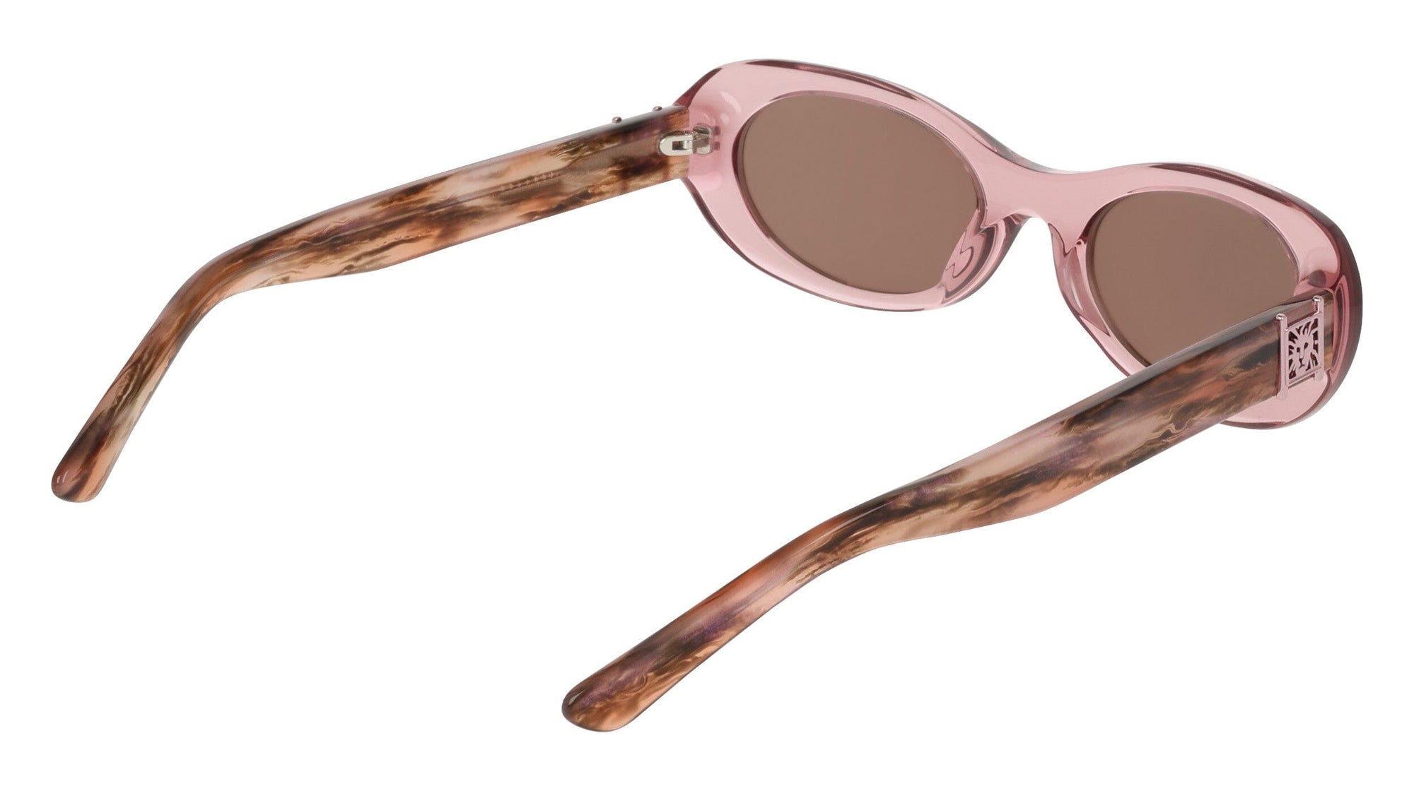 Anne Klein Modern Oval Frame Sunglasses