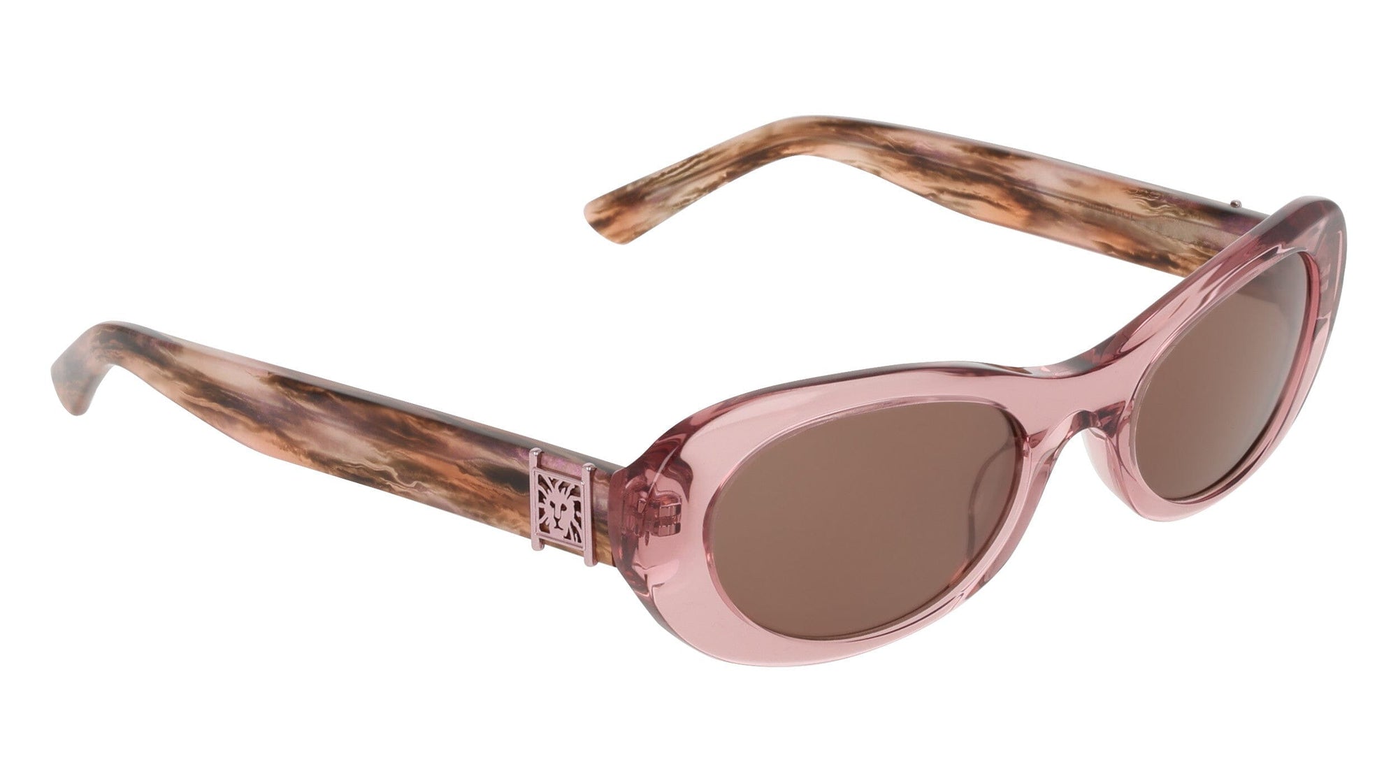 Anne Klein Modern Oval Frame Sunglasses