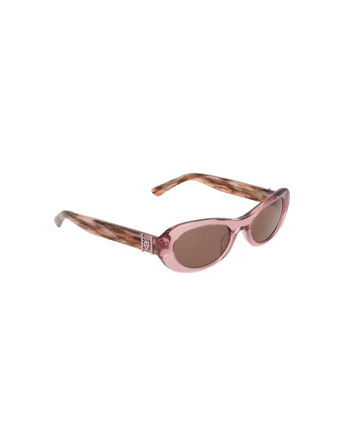 Anne Klein Modern Oval Frame Sunglasses