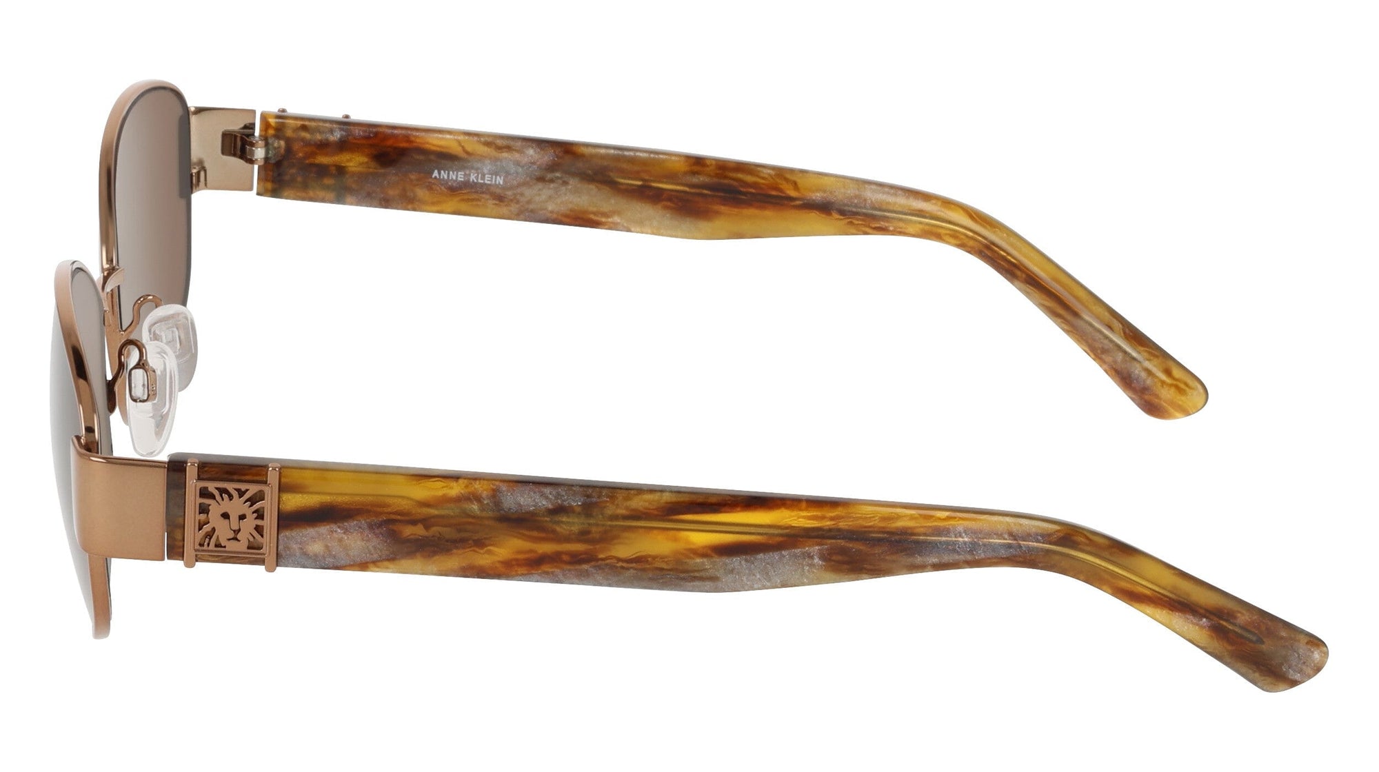 Anne Klein Oval Metal Frame Sunglasses