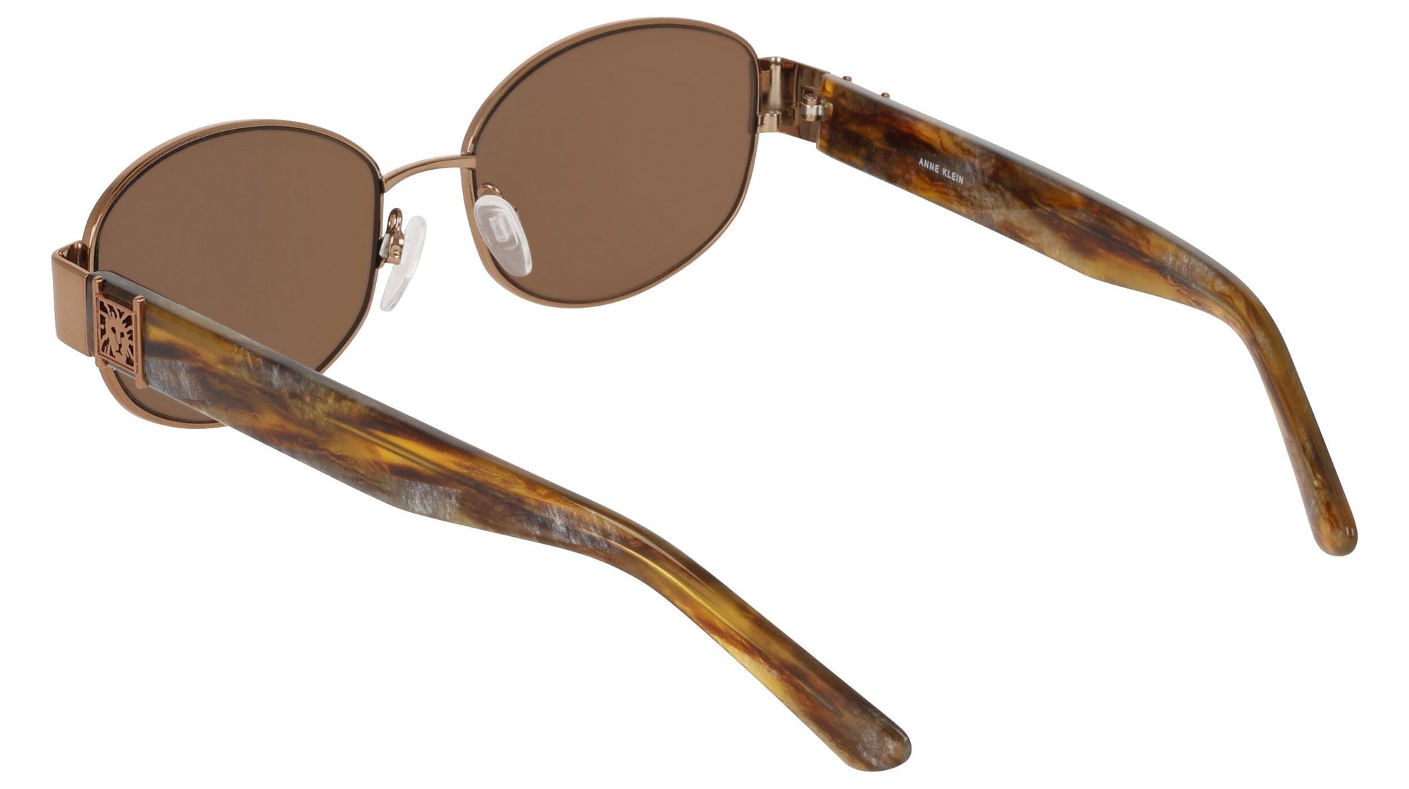 Anne Klein Oval Metal Frame Sunglasses