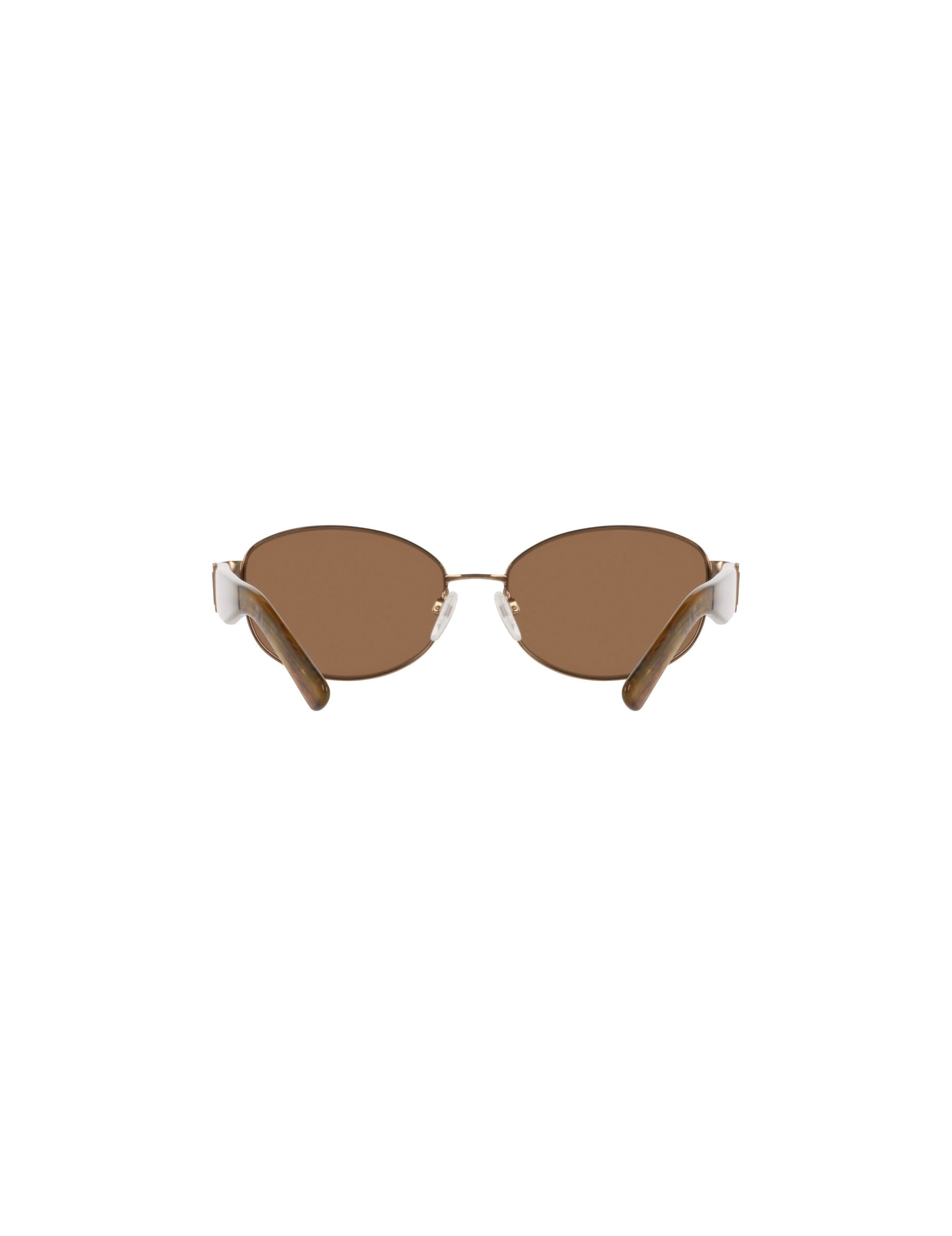Anne Klein Oval Metal Frame Sunglasses