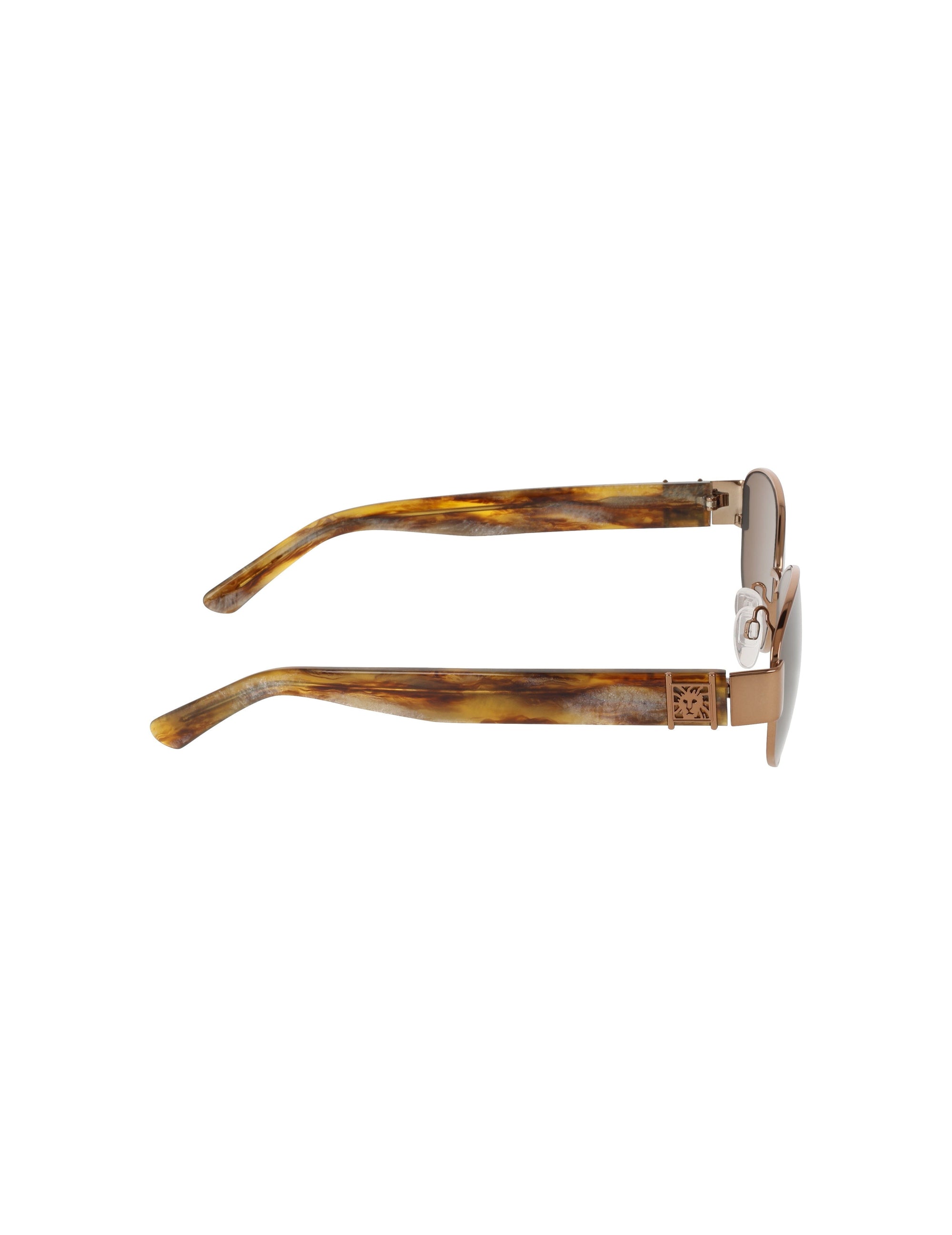 Anne Klein Oval Metal Frame Sunglasses