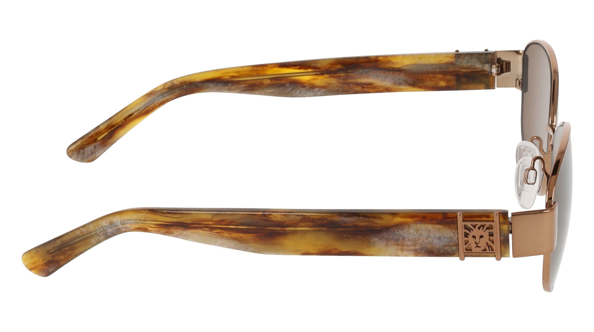 Anne Klein Oval Metal Frame Sunglasses