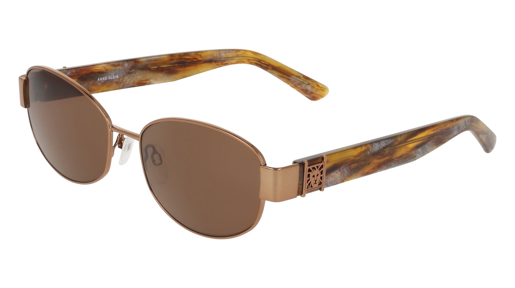 Anne Klein Oval Metal Frame Sunglasses