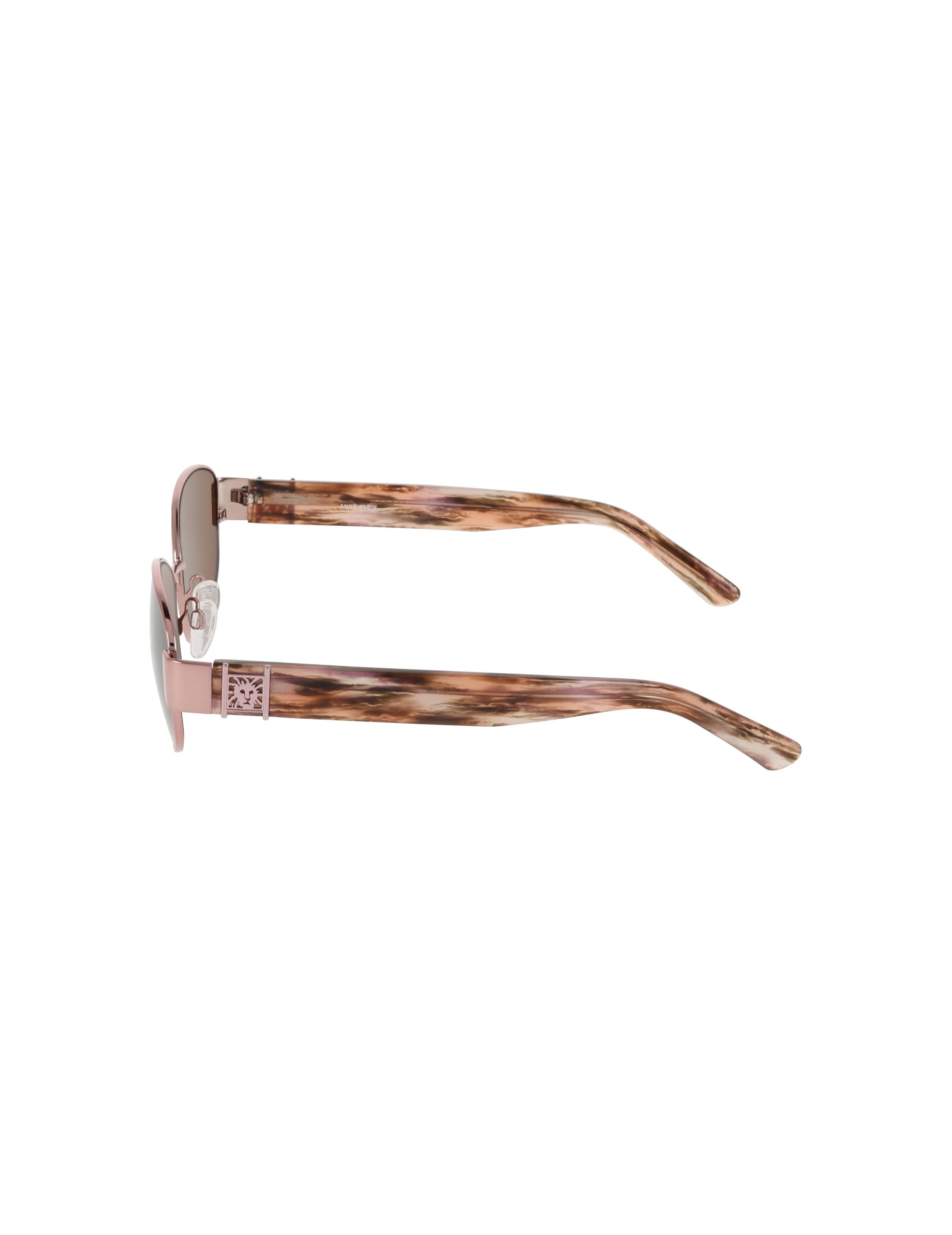 Anne Klein Oval Metal Frame Sunglasses