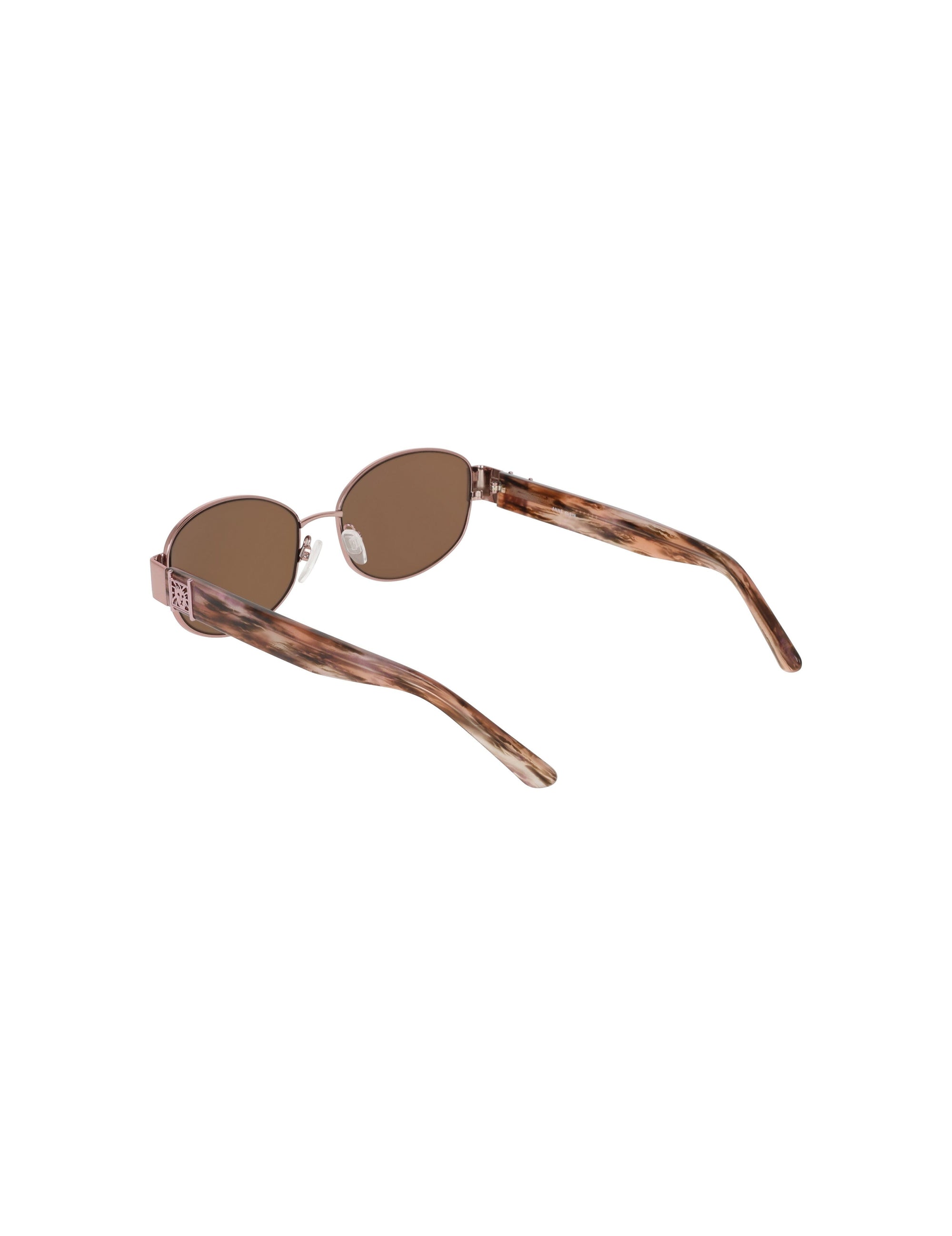 Anne Klein Oval Metal Frame Sunglasses