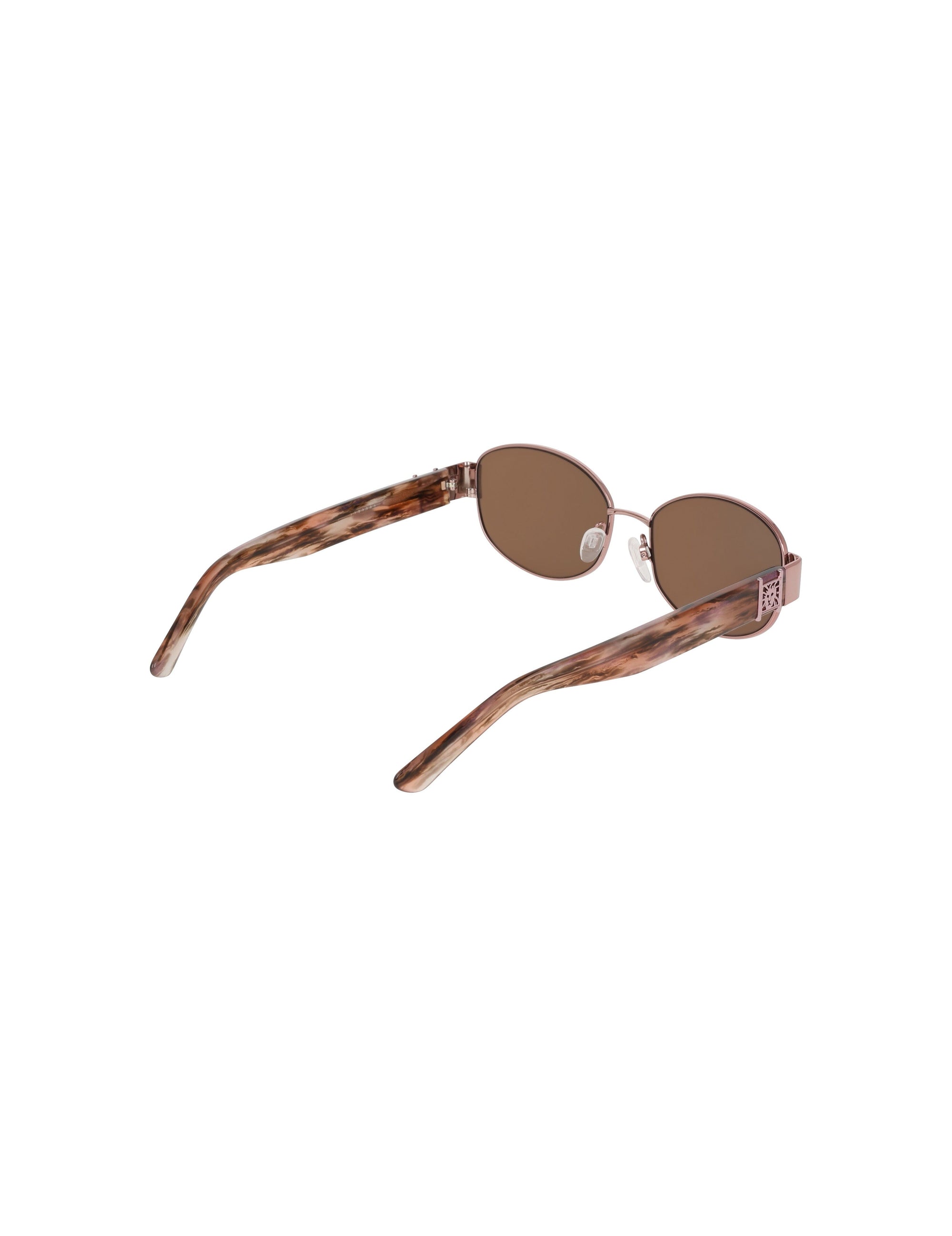 Anne Klein Oval Metal Frame Sunglasses