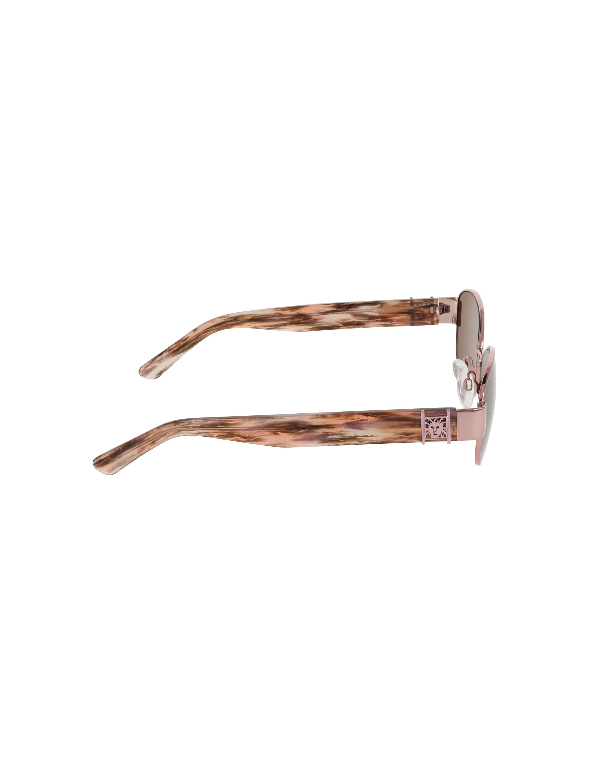 Anne Klein Oval Metal Frame Sunglasses