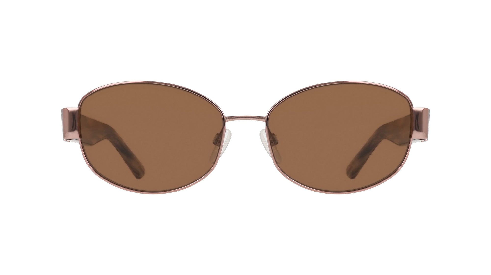 Anne Klein Oval Metal Frame Sunglasses