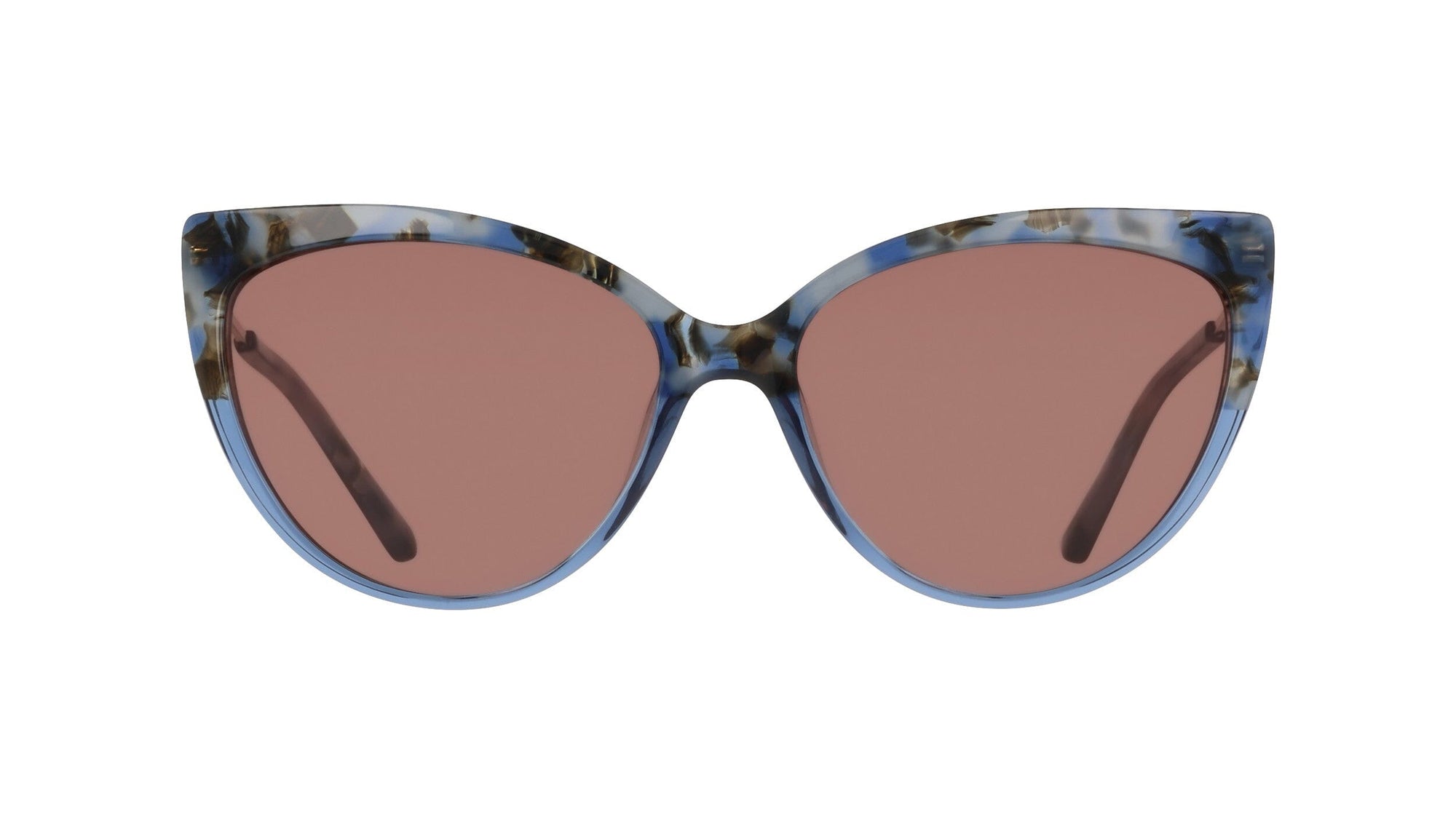 Anne Klein BLUE GRADIENT Classic Cat-Eye Combo Sunglasses