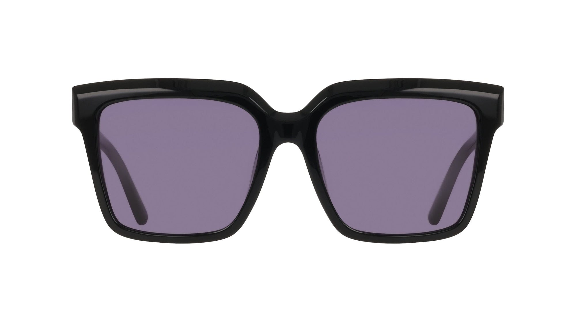 Anne Klein BLACK Square Acetate Sunglasses