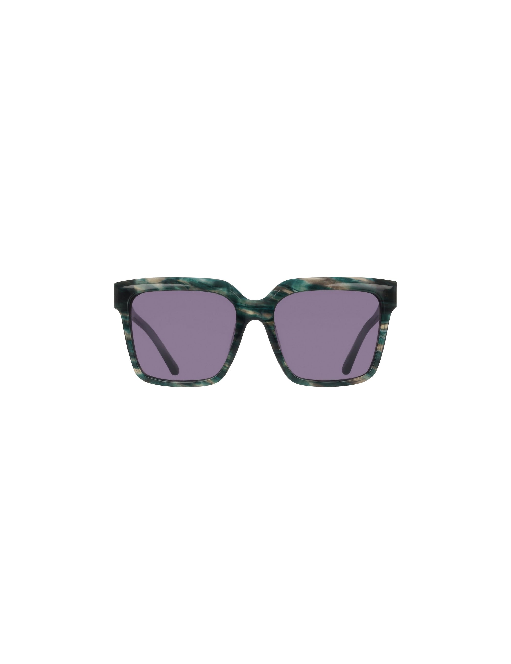 Anne Klein TEAL ANIMAL Square Acetate Sunglasses