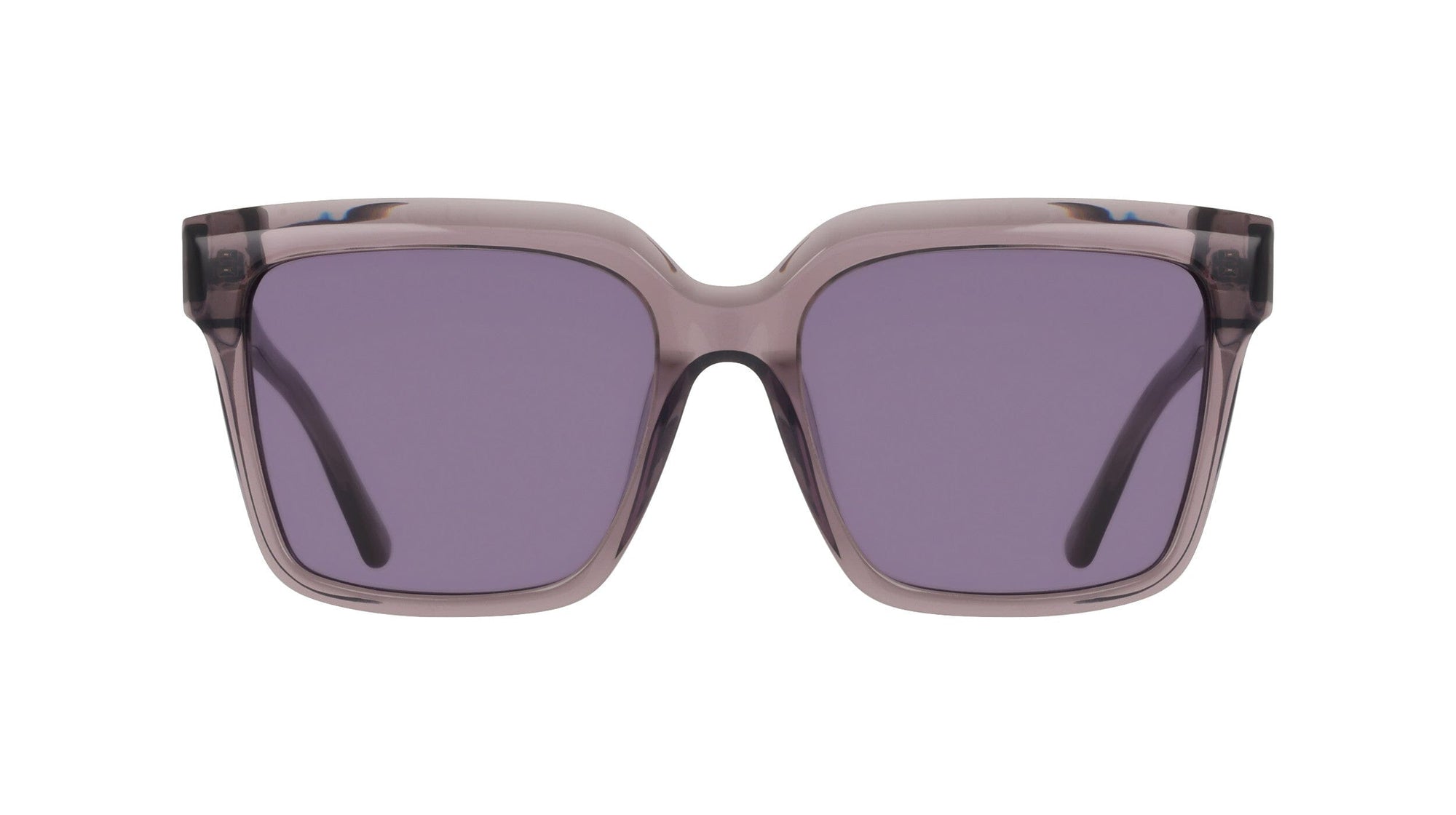 Anne Klein LILAC CRYSTAL Square Acetate Sunglasses