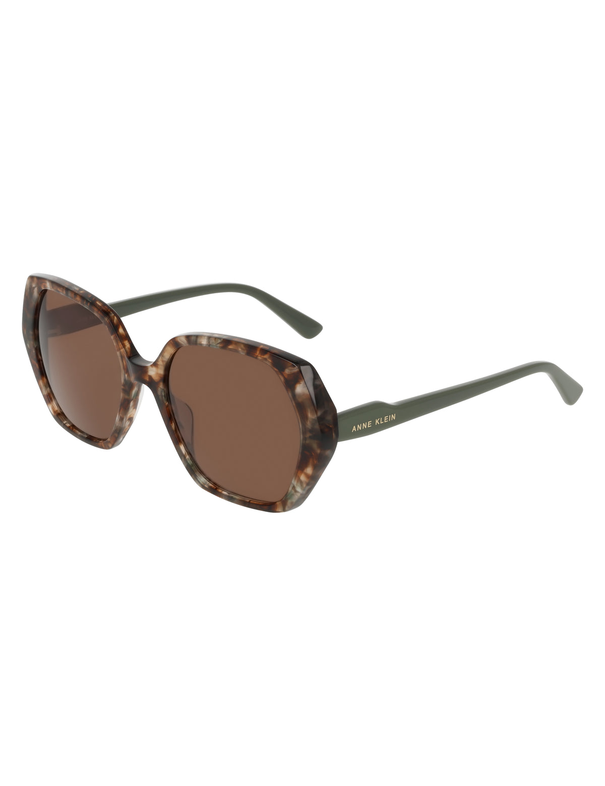 Geometric Color-Block Tortoise Sunglasses