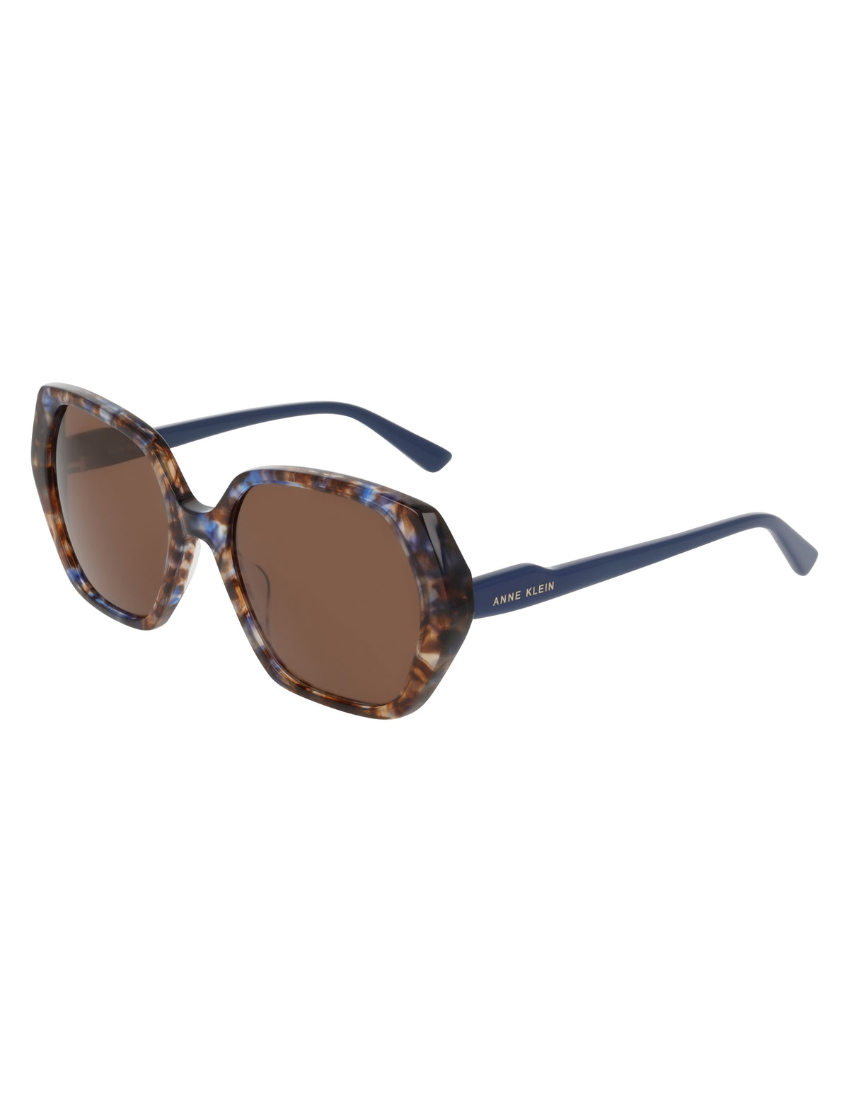 Geometric Color-Block Tortoise Sunglasses
