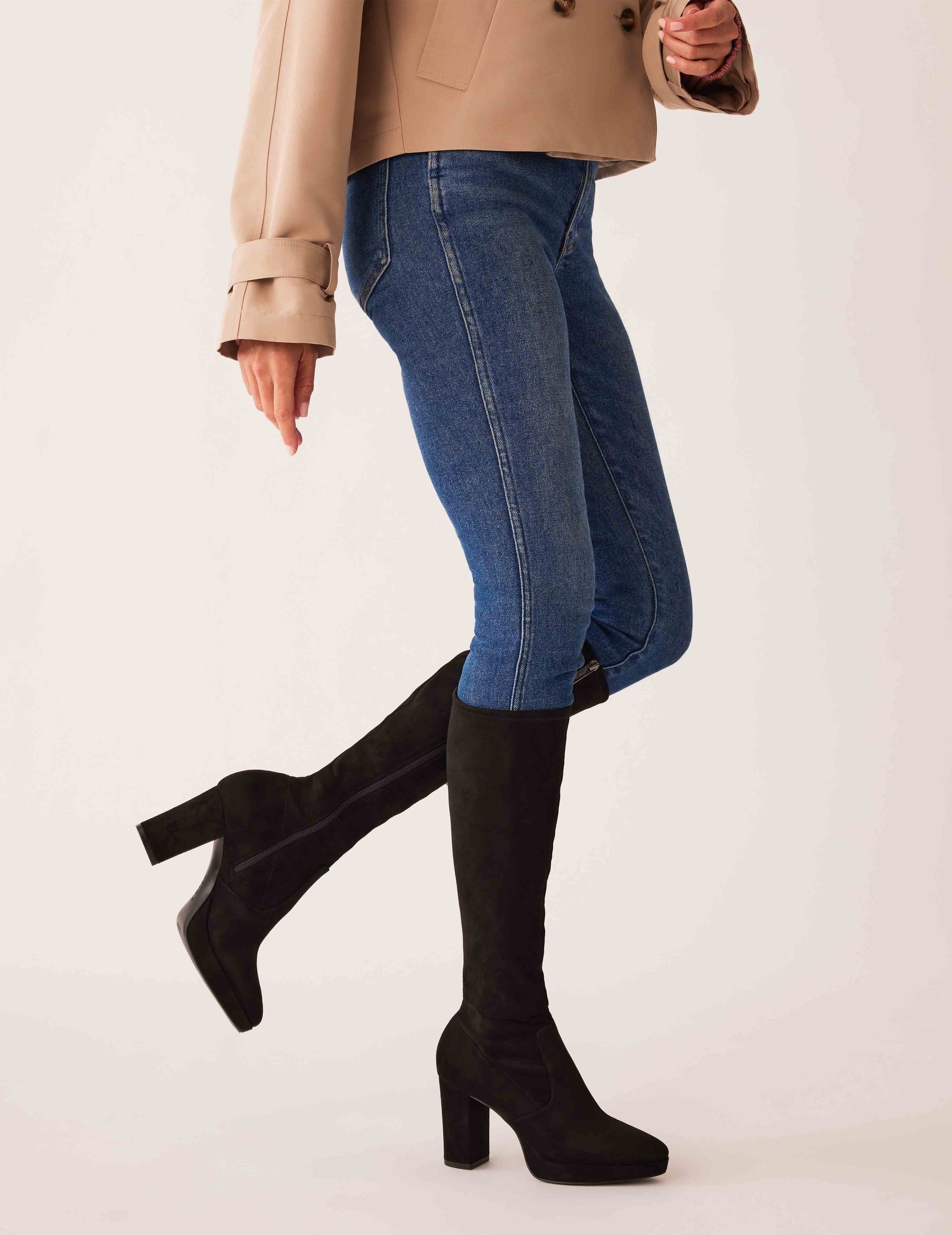 Anne klein suede boots best sale