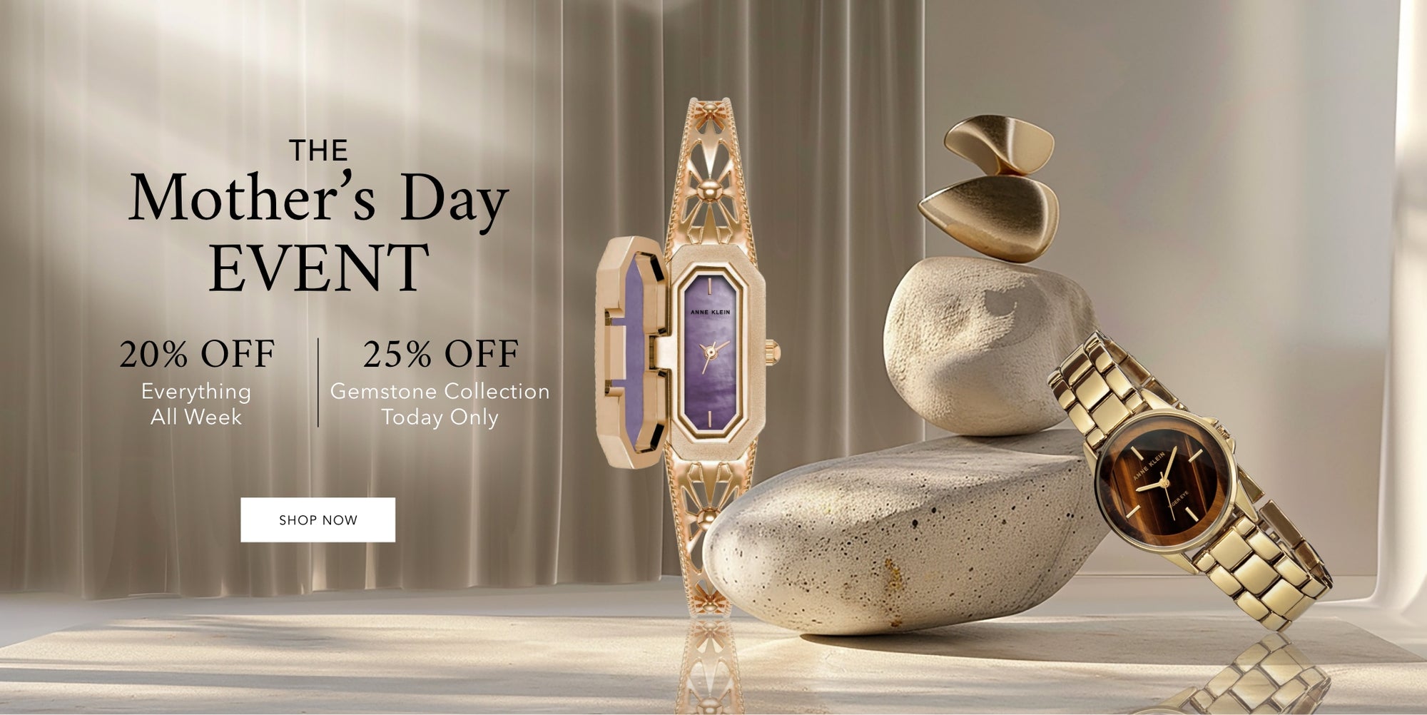 Mother's day sale event gemstone watch collection