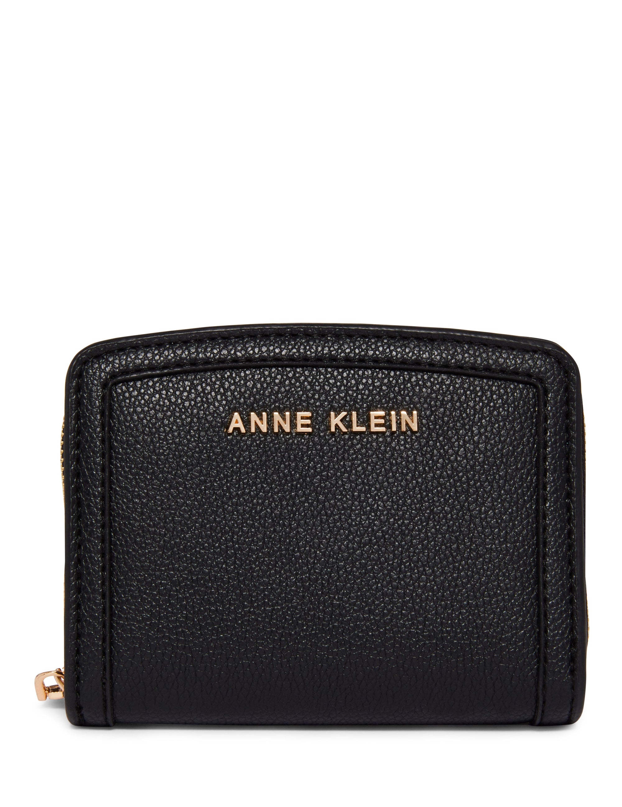 Anne Klein Black Small Curved Wallet