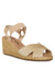 Anne Klein Platinum Stretch Esther Wedge Sandal- Sale