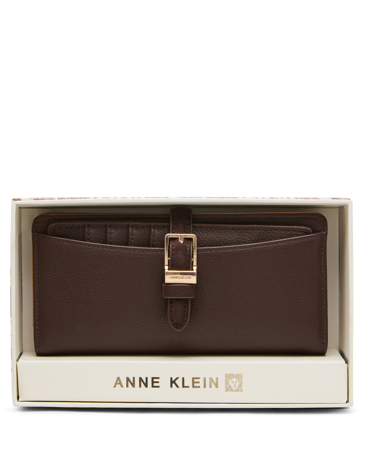 Anne Klein ESPRESSO Two-Piece Buckle Wallet Set