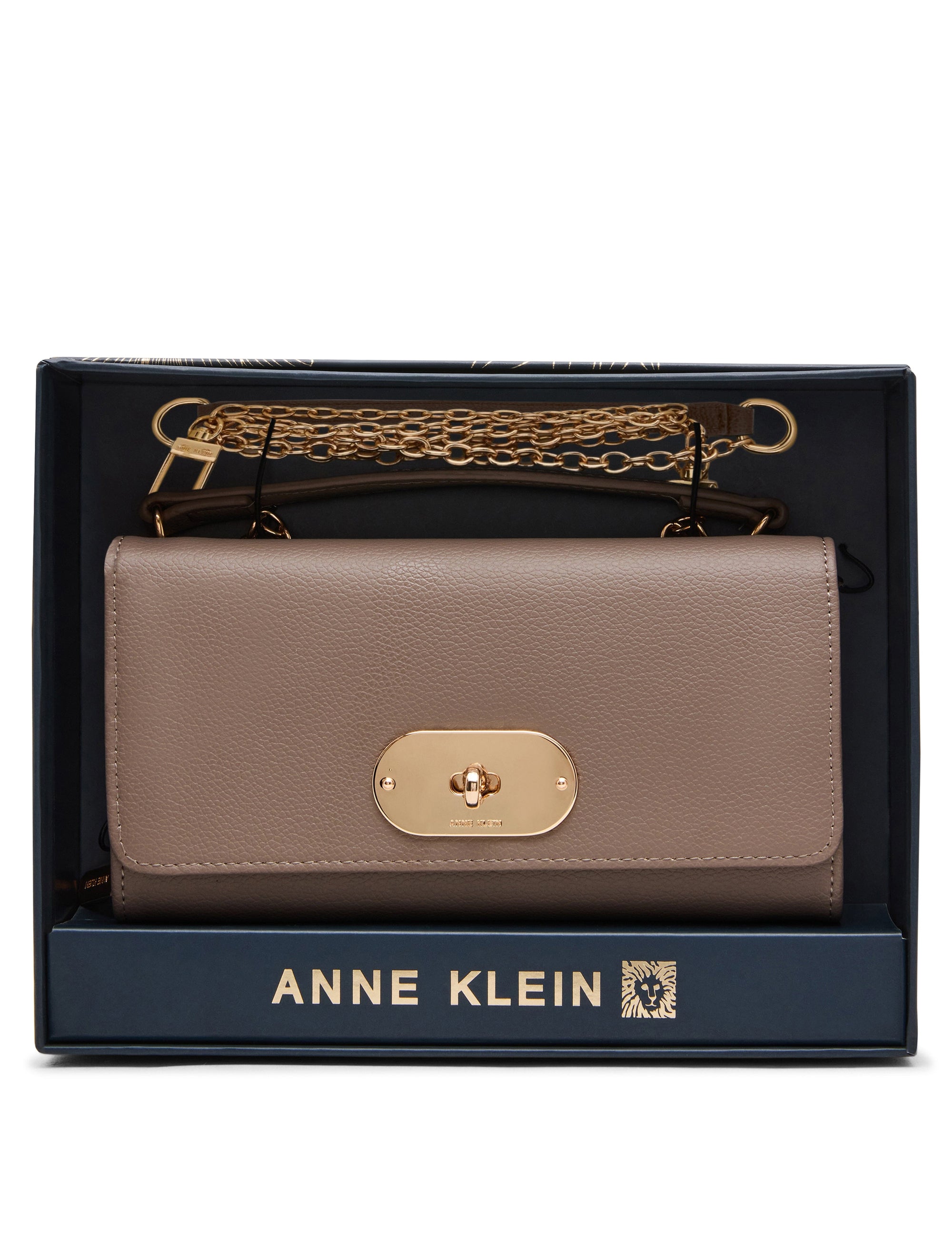 Oval Turnlock Boxed Wallet on Chain WALLET ON CHAIN Madden - Handbags