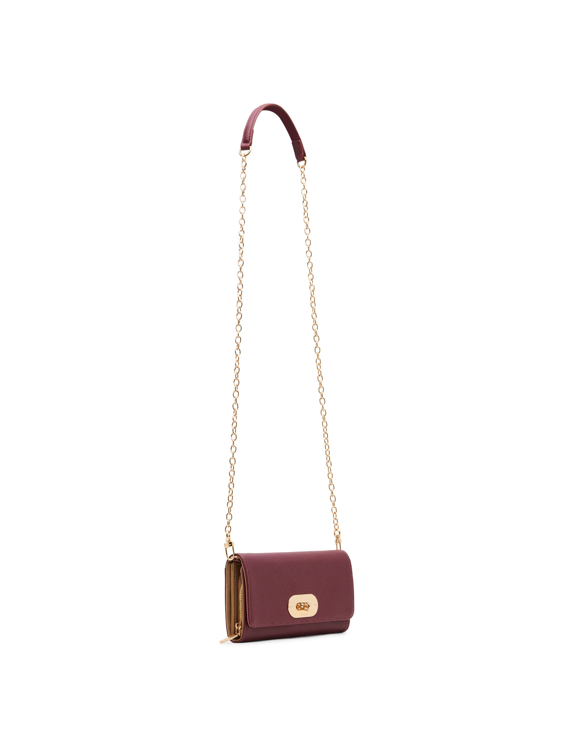 Oval Turnlock Boxed Wallet on Chain WALLET ON CHAIN Madden - Handbags