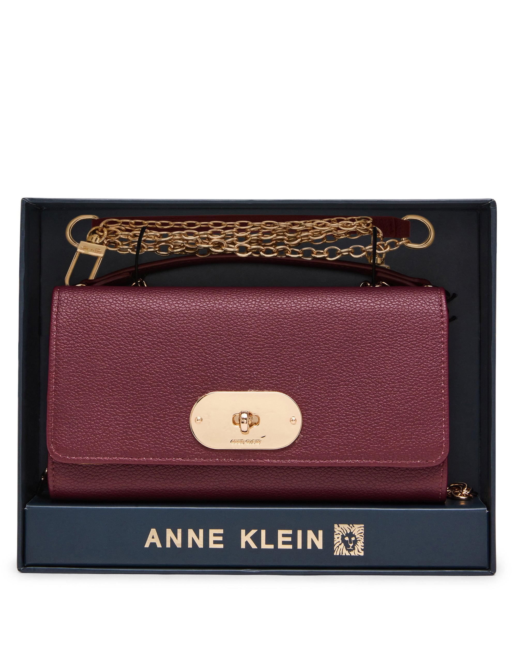 Oval Turnlock Boxed Wallet on Chain WALLET ON CHAIN Madden - Handbags