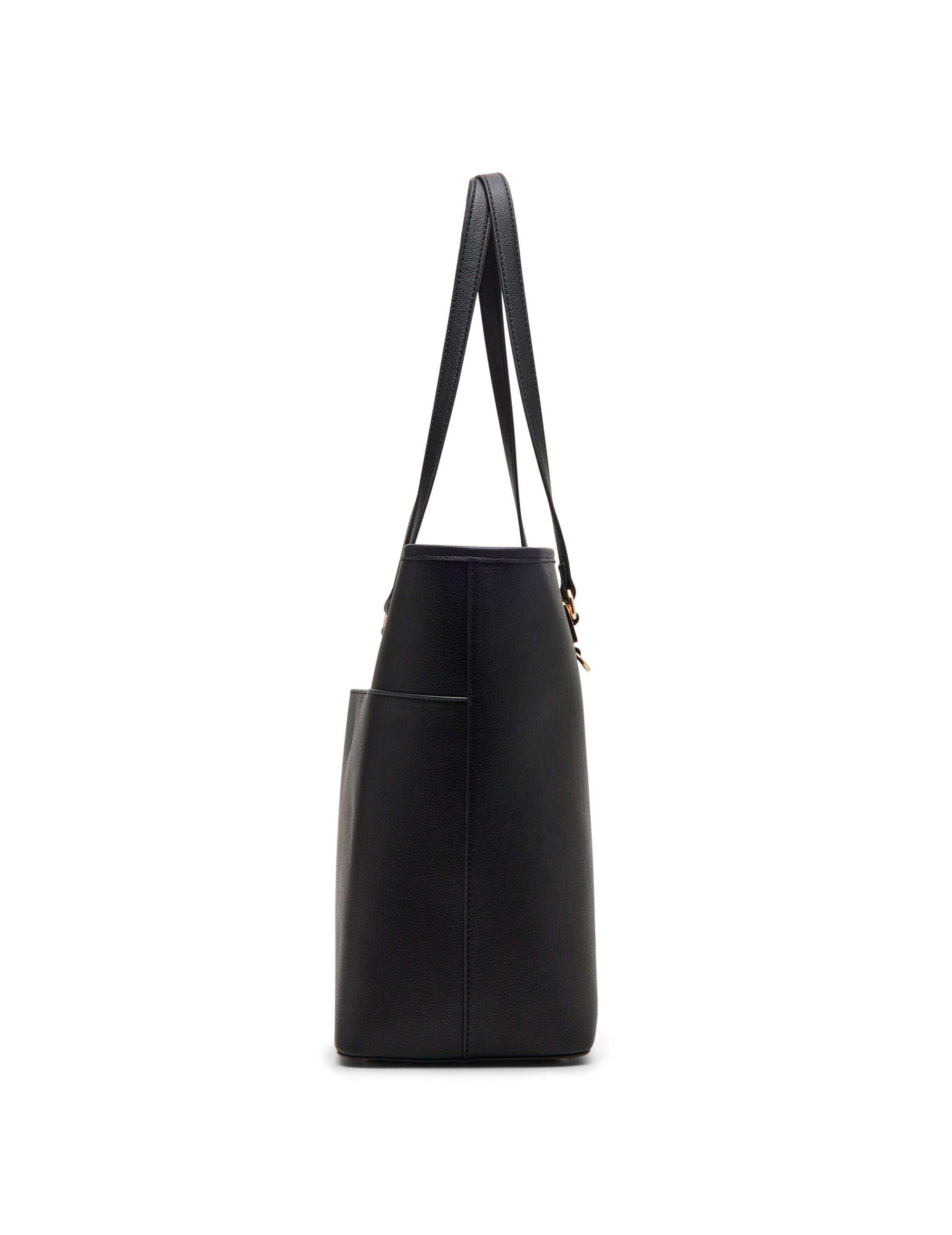 Anne hot Klein Black Pebbled Grain Leather Tote