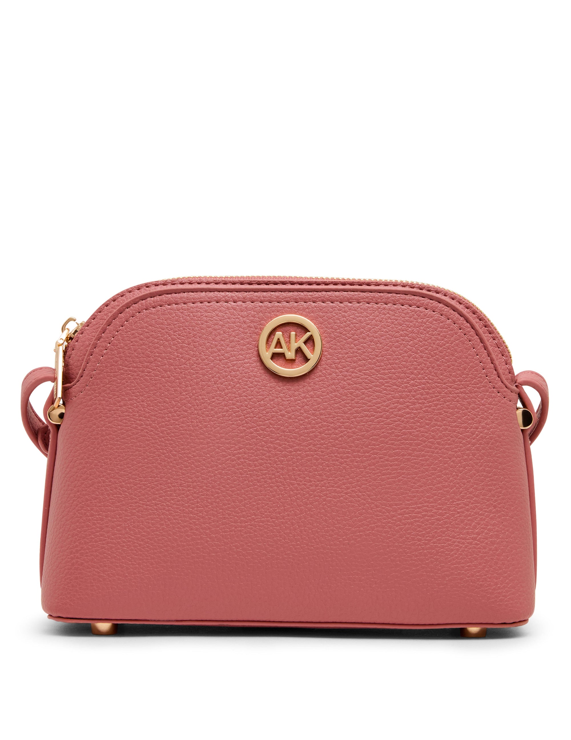 Anne Klein Canyon Rose Dome Crossbody Bag with Detachable Card Case