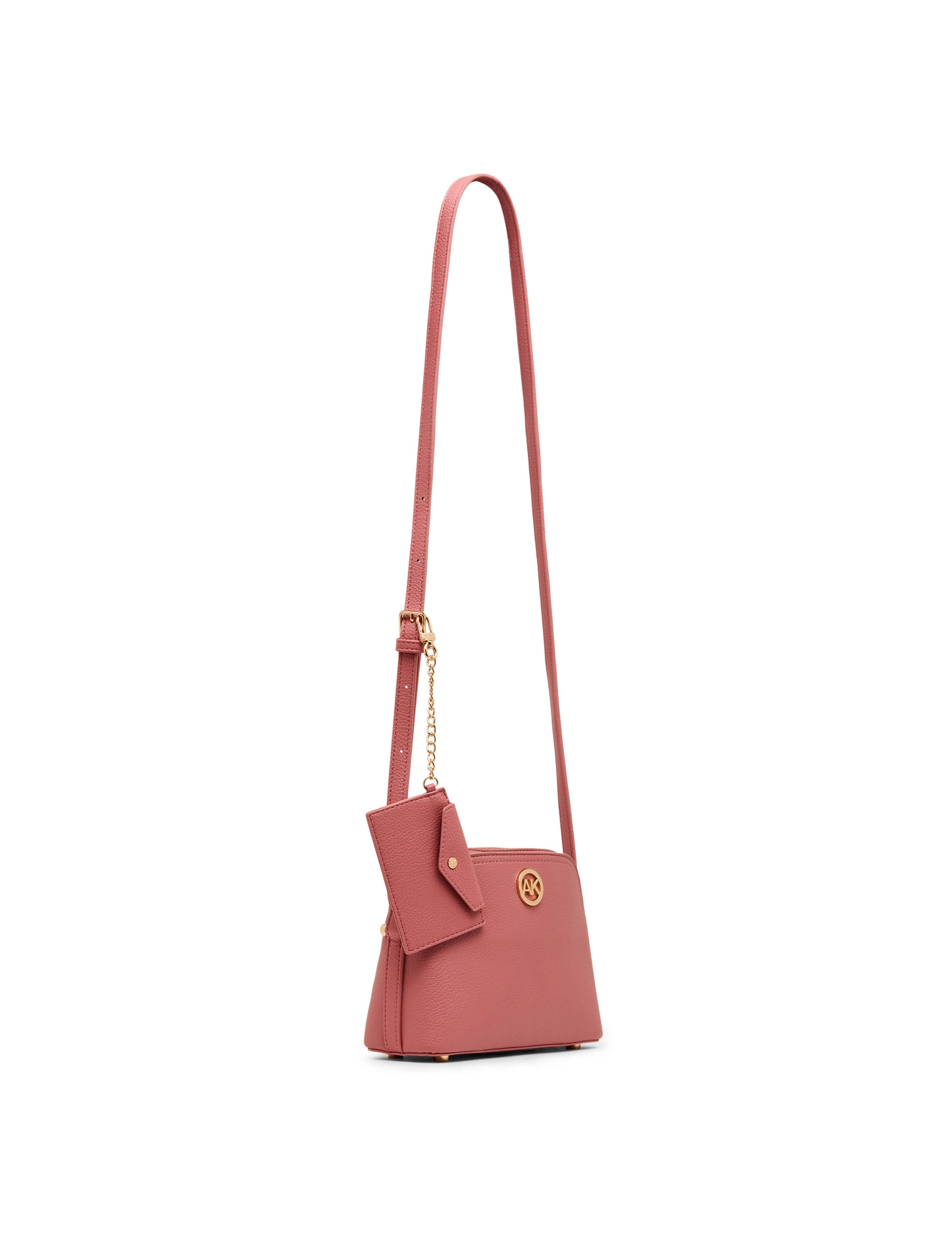 Anne Klein Dome Crossbody Bag with Detachable Card Case