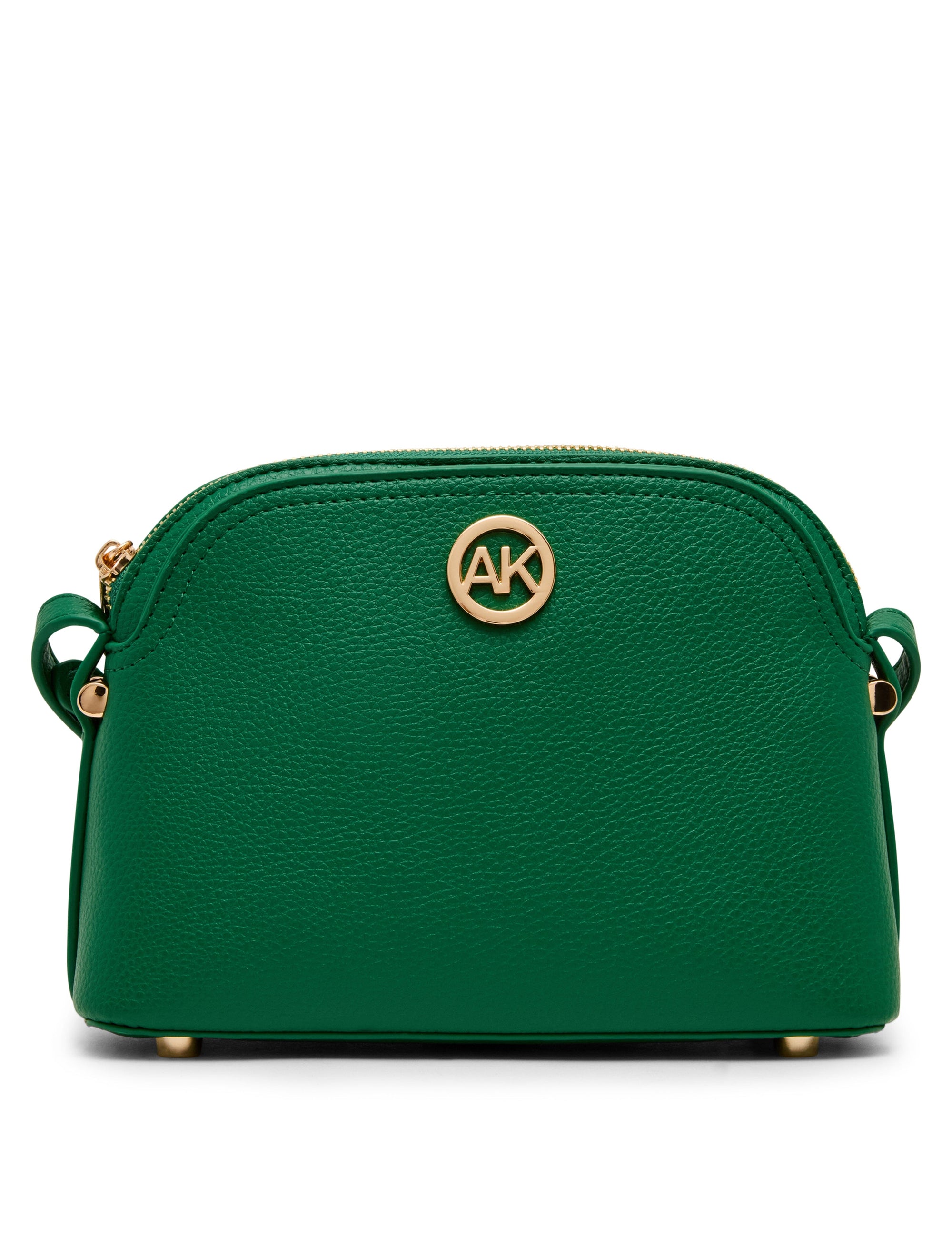 Anne Klein Palm Leaf Dome Crossbody Bag with Detachable Card Case