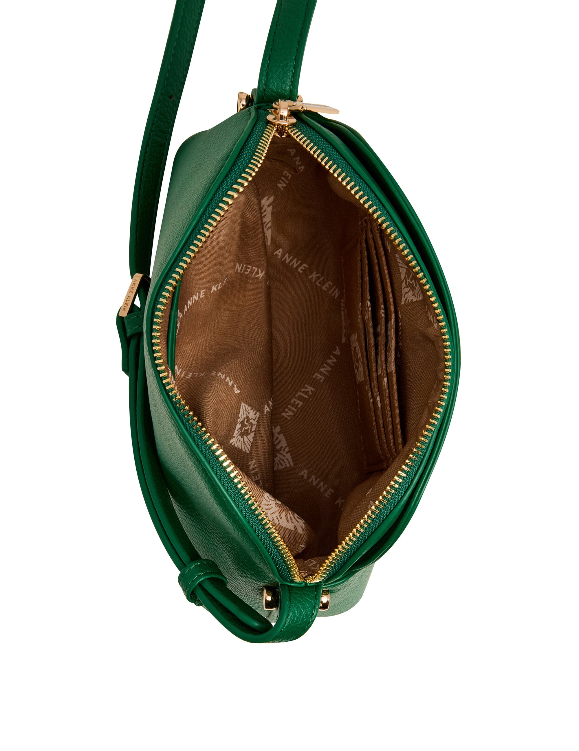 Anne Klein Dome Crossbody Bag with Detachable Card Case