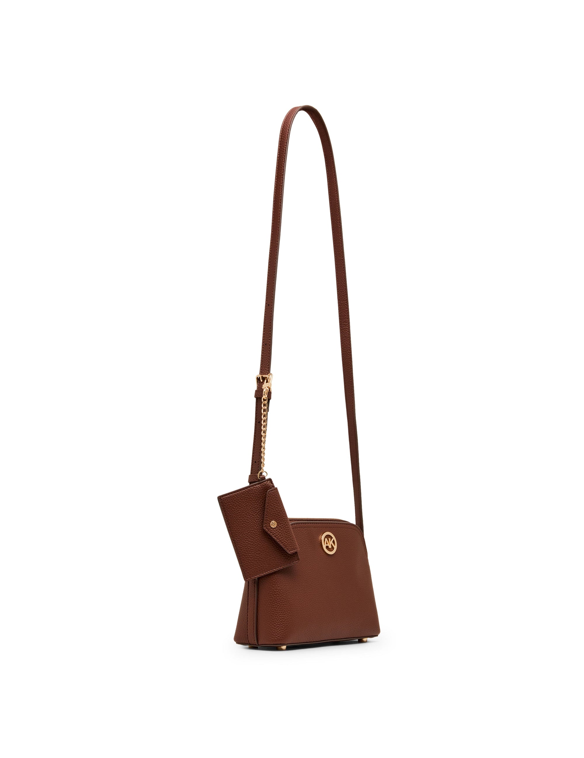 Anne Klein Dome Crossbody Bag with Detachable Card Case