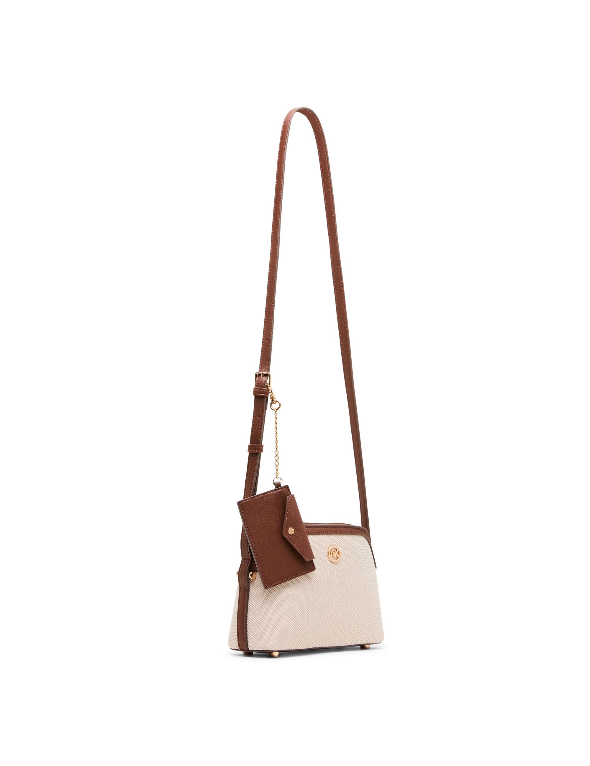 Anne Klein Dome Crossbody Bag with Detachable Card Case