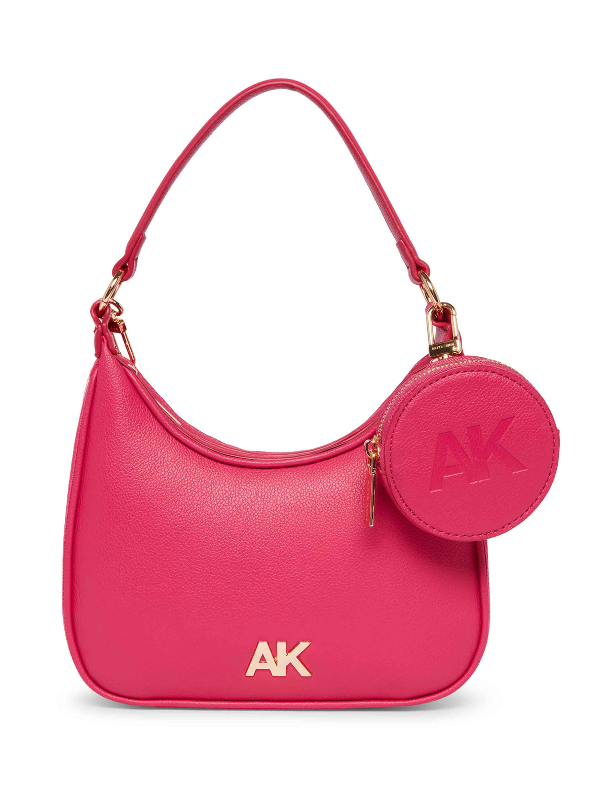 Anne Klein Hibiscus Pink/Hibiscus-Gold Convertible Shoulder Bag With Web Strap