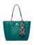 Anne Klein Emerald Quilted Chain Tote With Turn Lock