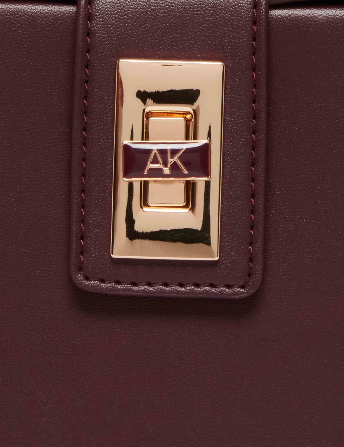 Anne Klein  Convertible Box Bag With AK Enamel Turn Lock