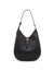 Anne Klein Black NS Hobo With Sculpted Buckle Detailing And Pouch