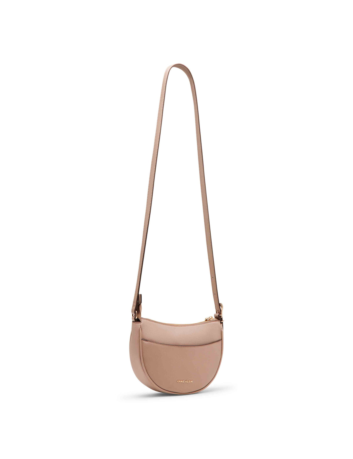 Anne Klein Sculpted buckle half moon crossbody