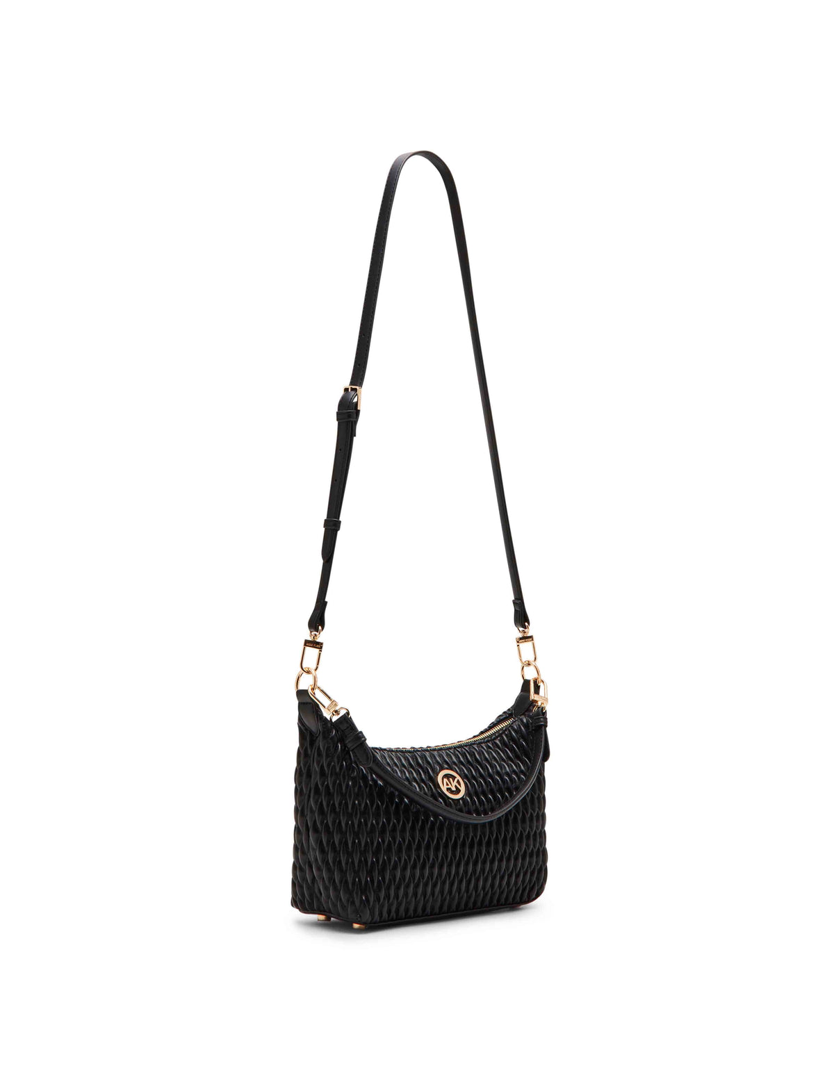 Anne Klein  Ruched Quilted Shoulder bag with Convertible Strap