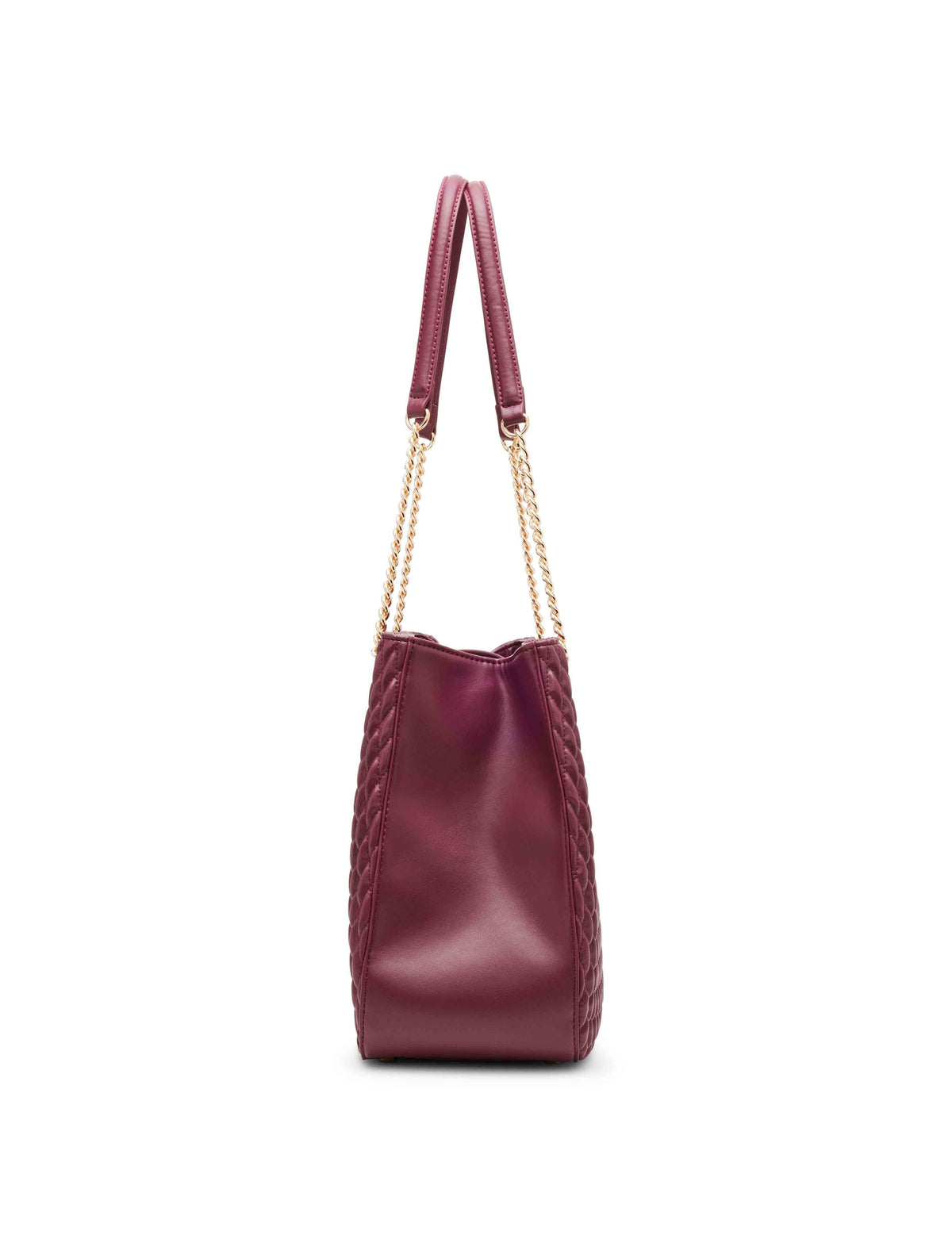 Anne Klein  East West ruched Tote with chain straps