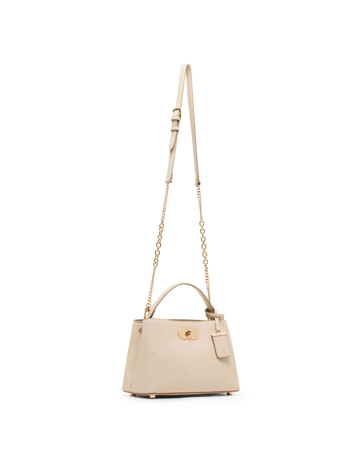 Anne Klein Small Oval Turnlock Top Handle with Convertible Strap