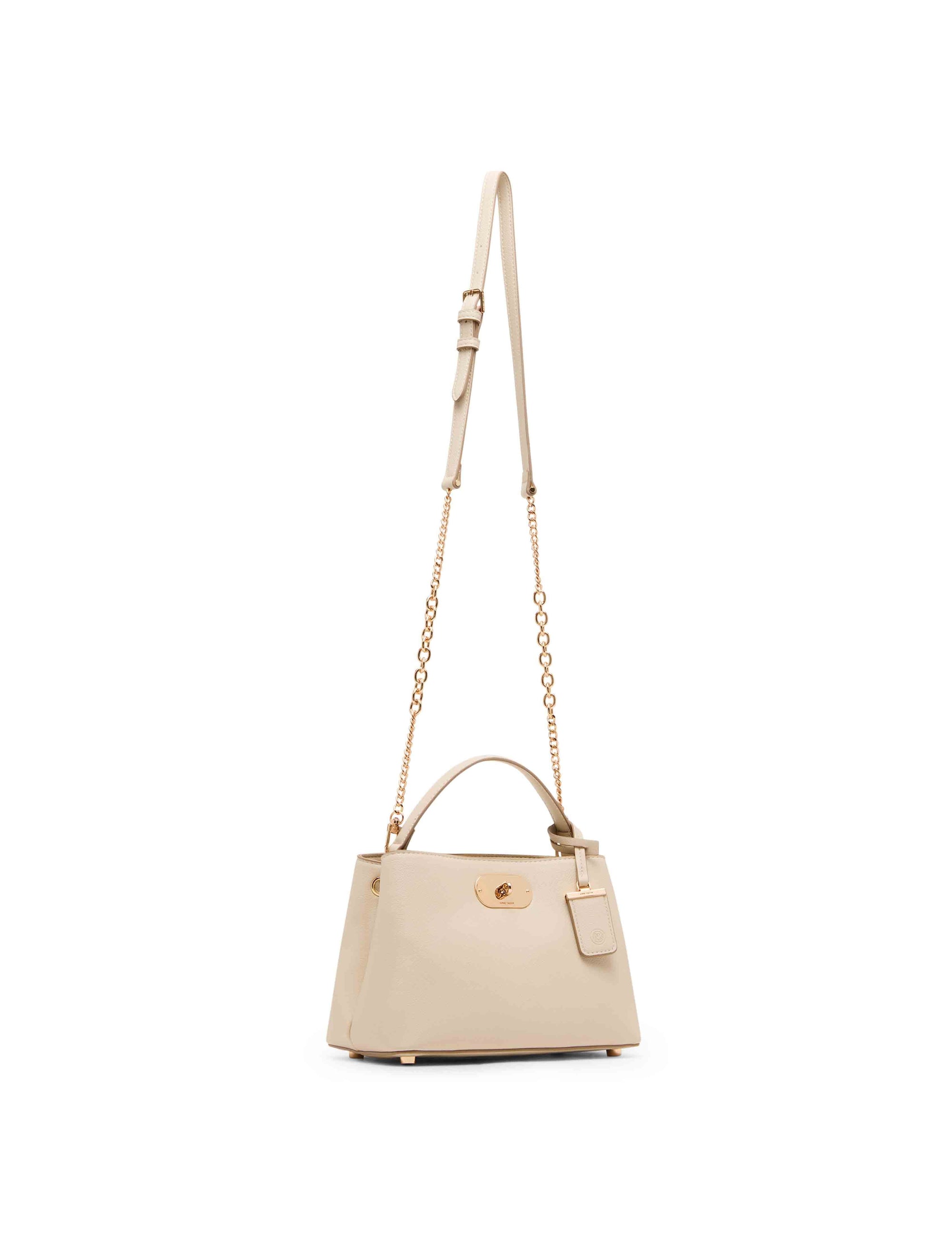 Anne Klein Small Oval Turnlock Top Handle with Convertible Strap