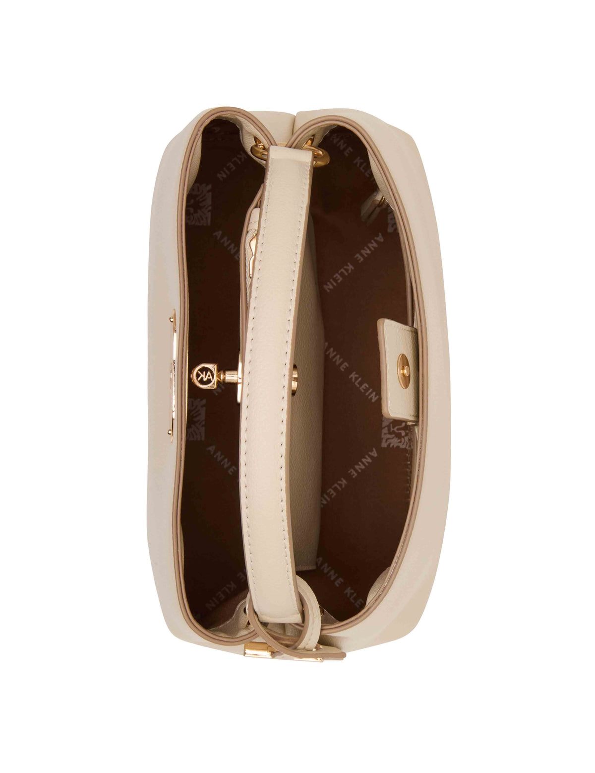 Anne Klein Small Oval Turnlock Top Handle with Convertible Strap