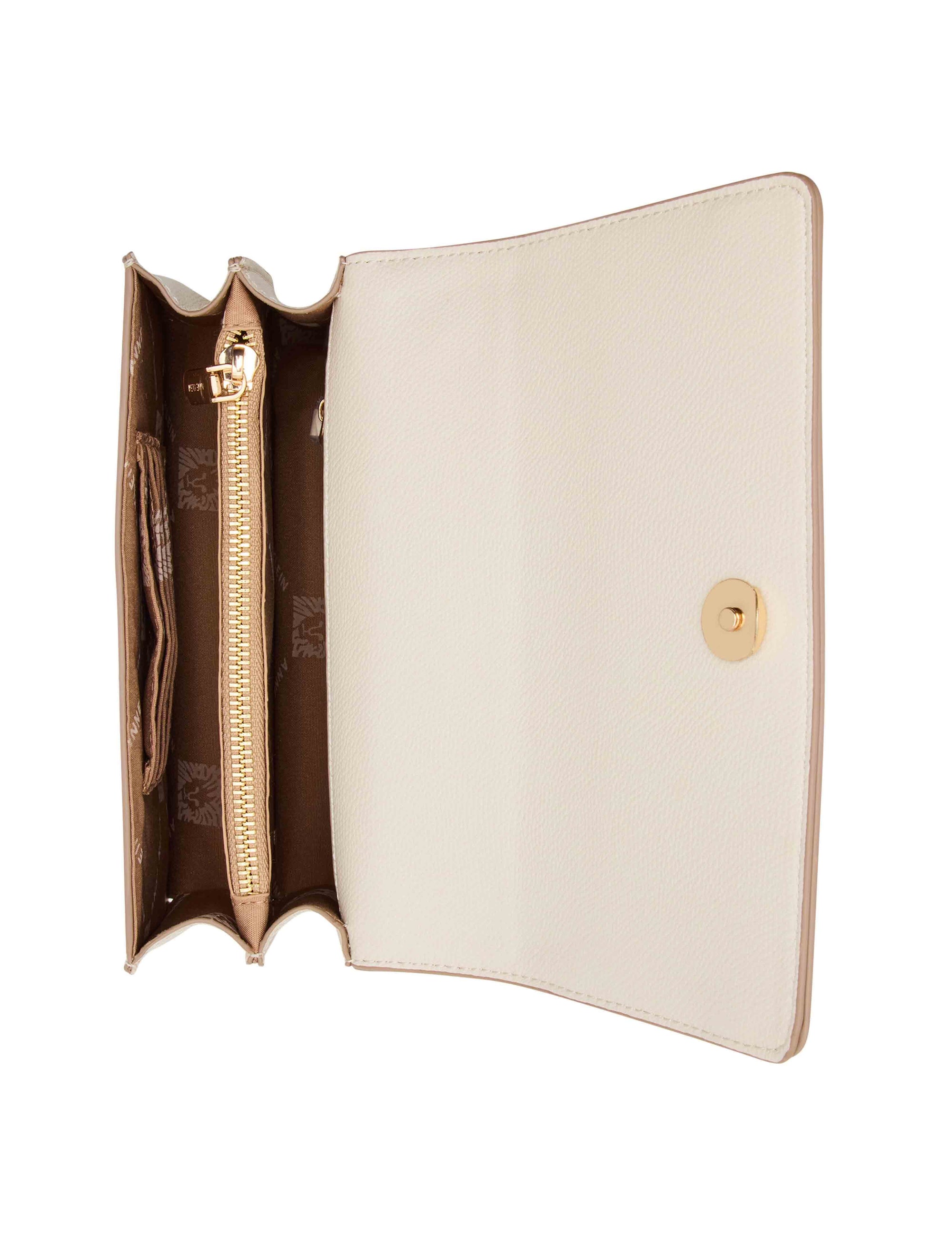 Anne Klein Belted Flap Saddle with Convertible Strap