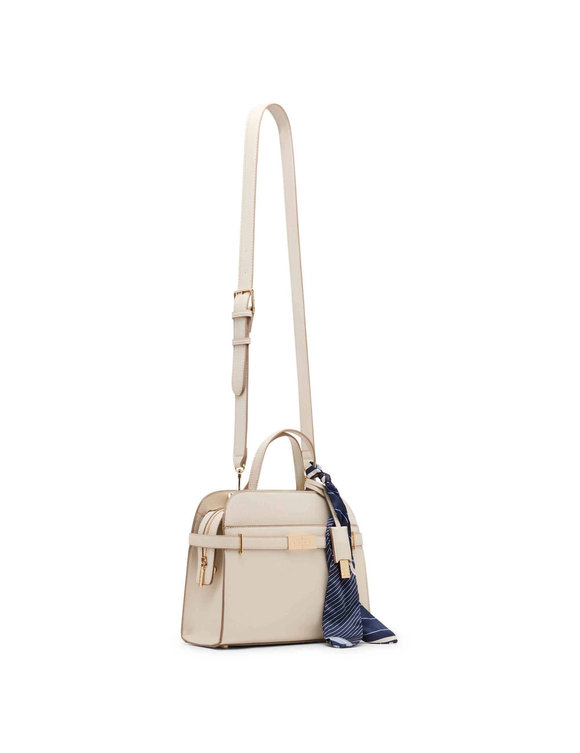Anne Klein Medium Belted Satchel with Convertible Strap